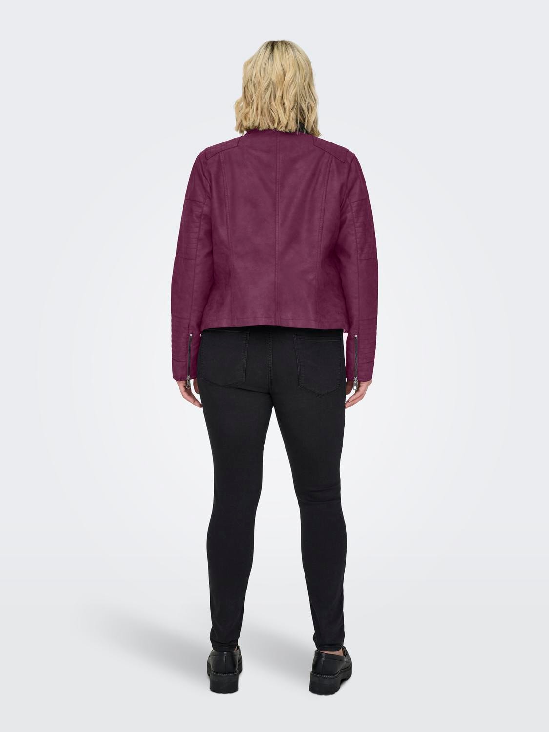 ONLY CARMAKOMA Lederimitatjacke "CARAVANA FAUX LEATHER BIKER OTW" mit Biker günstig online kaufen