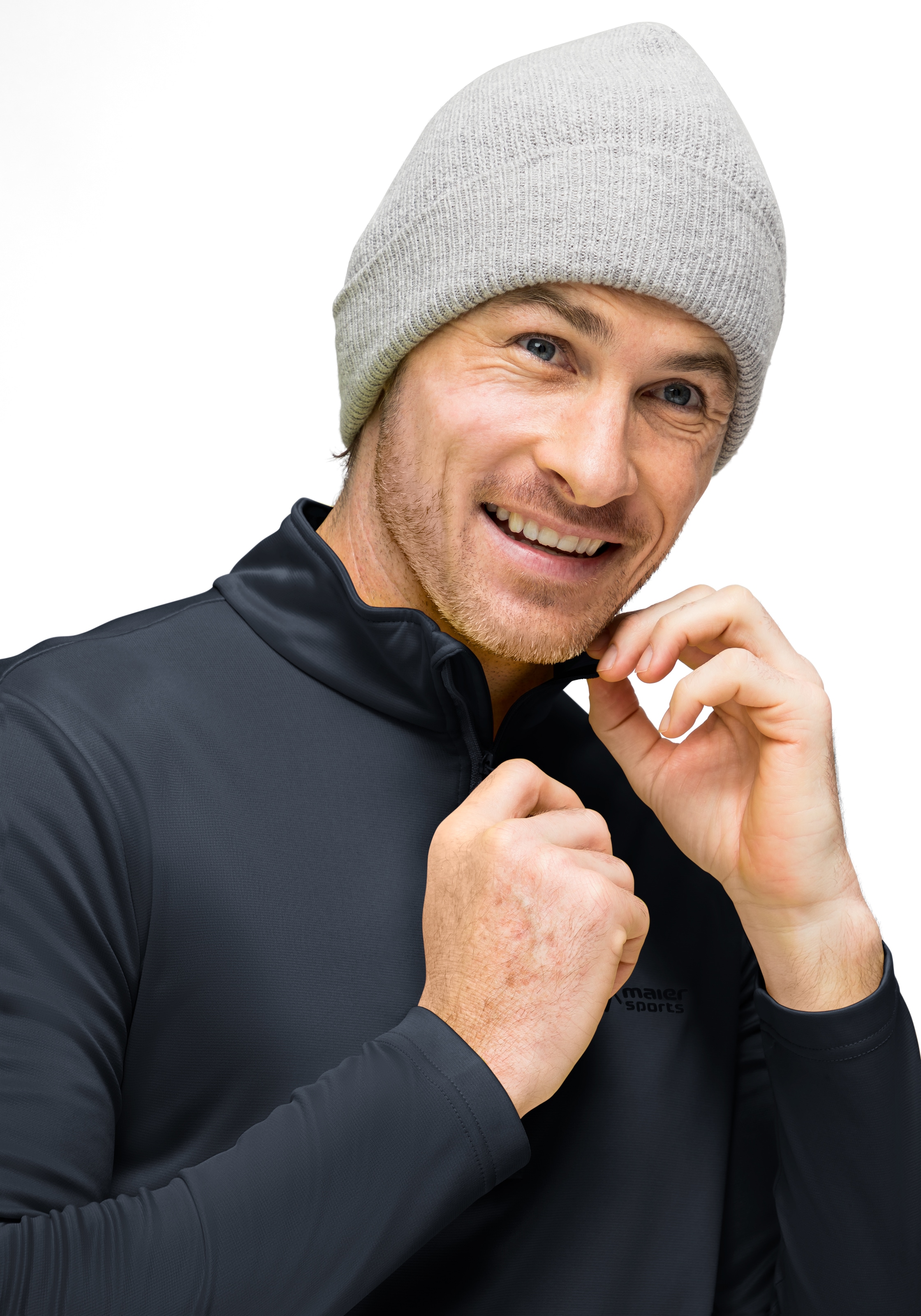 Maier Sports Fleecepullover »Felix«, Herren Fleece, funktioneller Midlayer, Half-Zip, Regular Fit
