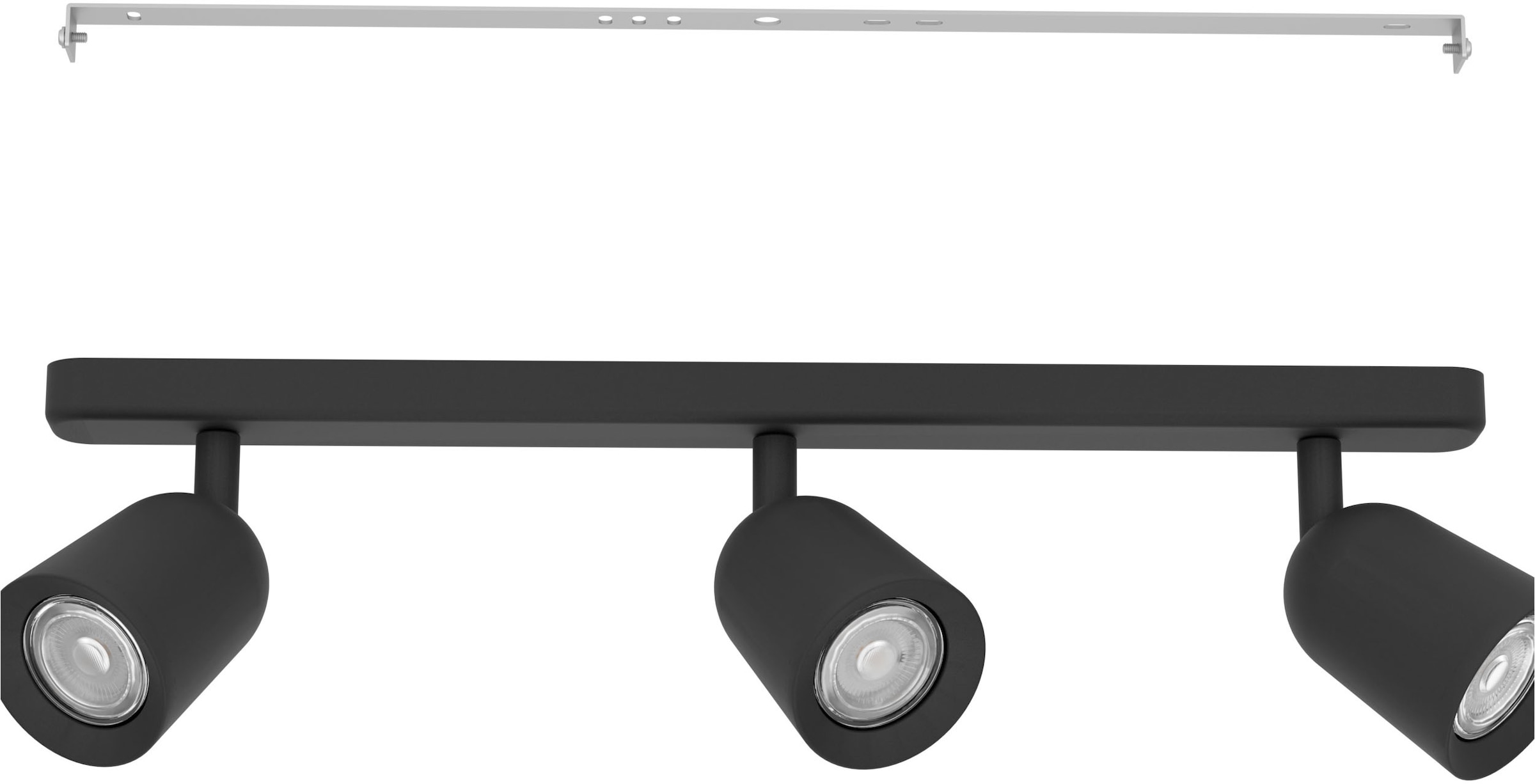 EGLO Deckenleuchte »CAMALDOLI Spotlampe - Stahl - GU10 - 3X10W - IP20« GU10 1 Stk. Wandleuchte, Wandspot, schwenkbar, Strahler, L52 x B4,5 x H11,5 cm