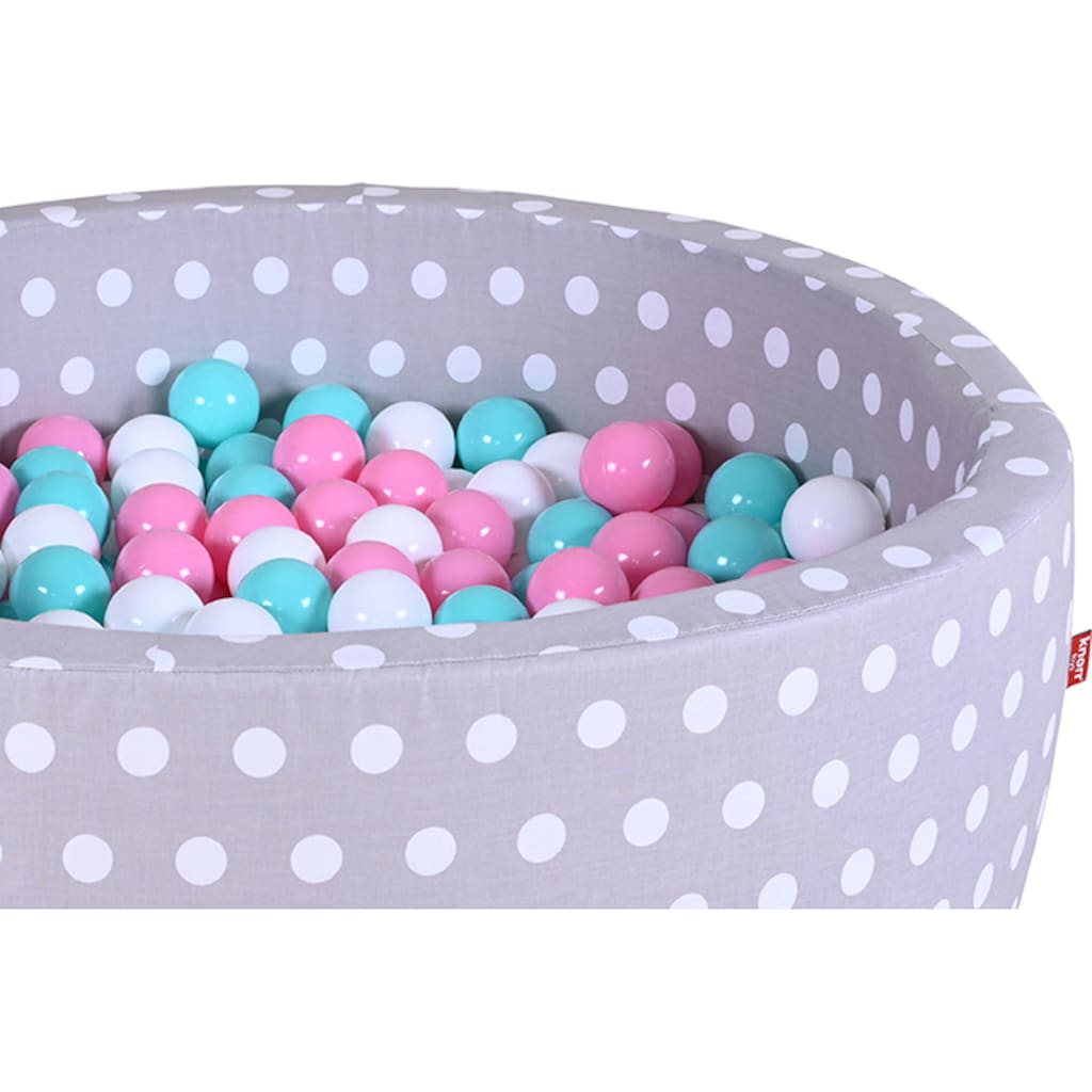 Knorrtoys® Bällebad »Soft, Grey White Dots«