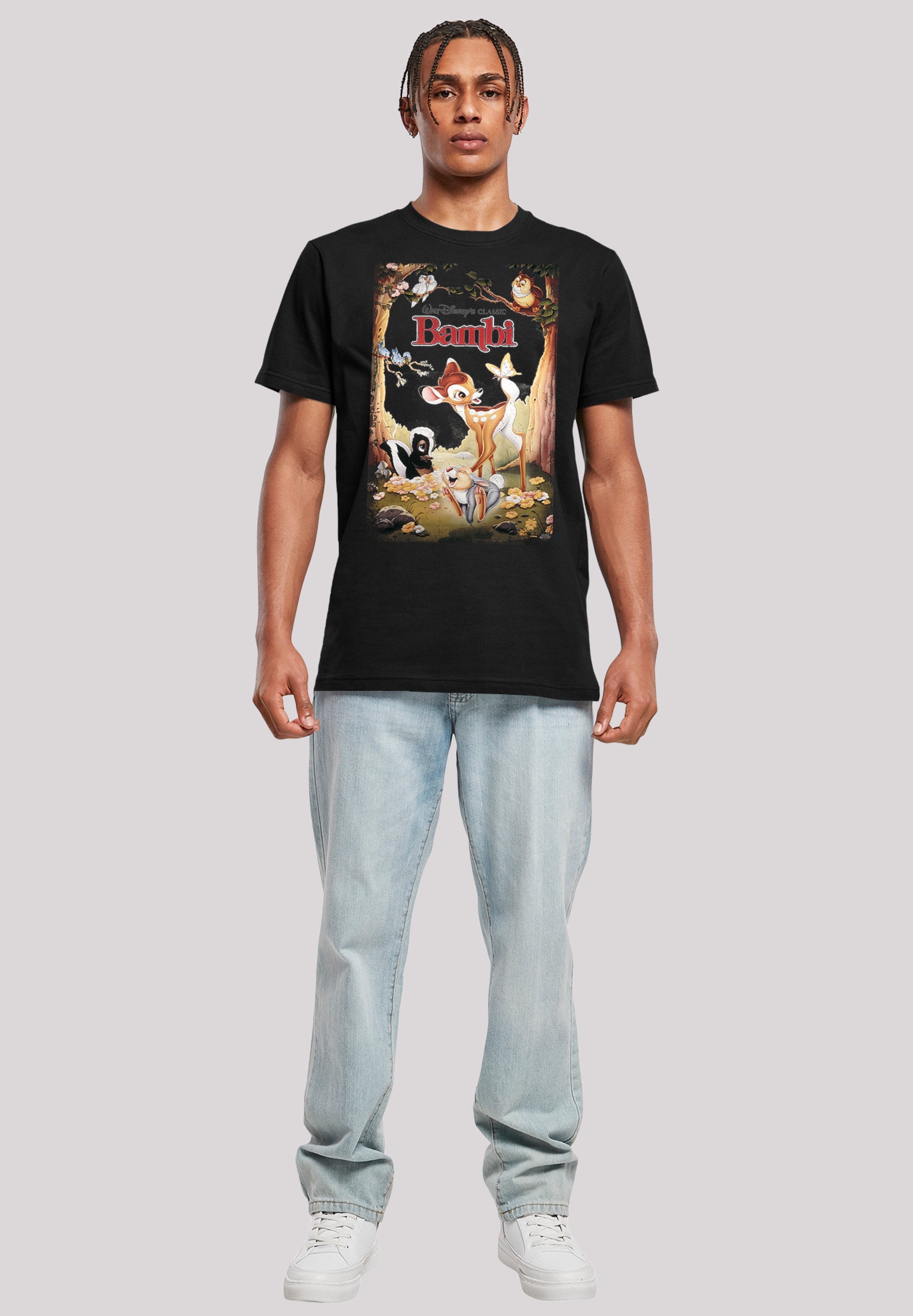 F4NT4STIC T-Shirt »Disney Bambi Retro Poster«, Herren,Premium Merch,Regular-Fit,Basic,Bedruckt