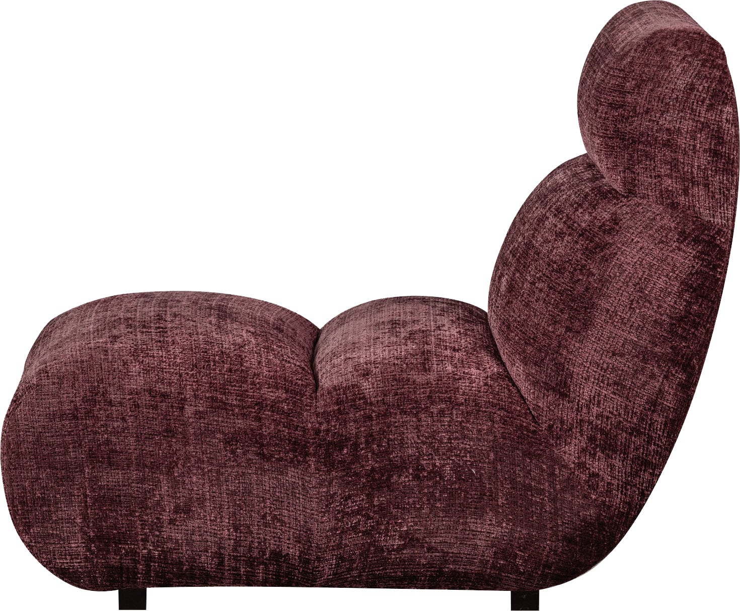 WOOOD Sessel »Observe«, frei im Raum stellbar, grob gewebter Chenille-Stoff, H 82 cm x B 75 cm