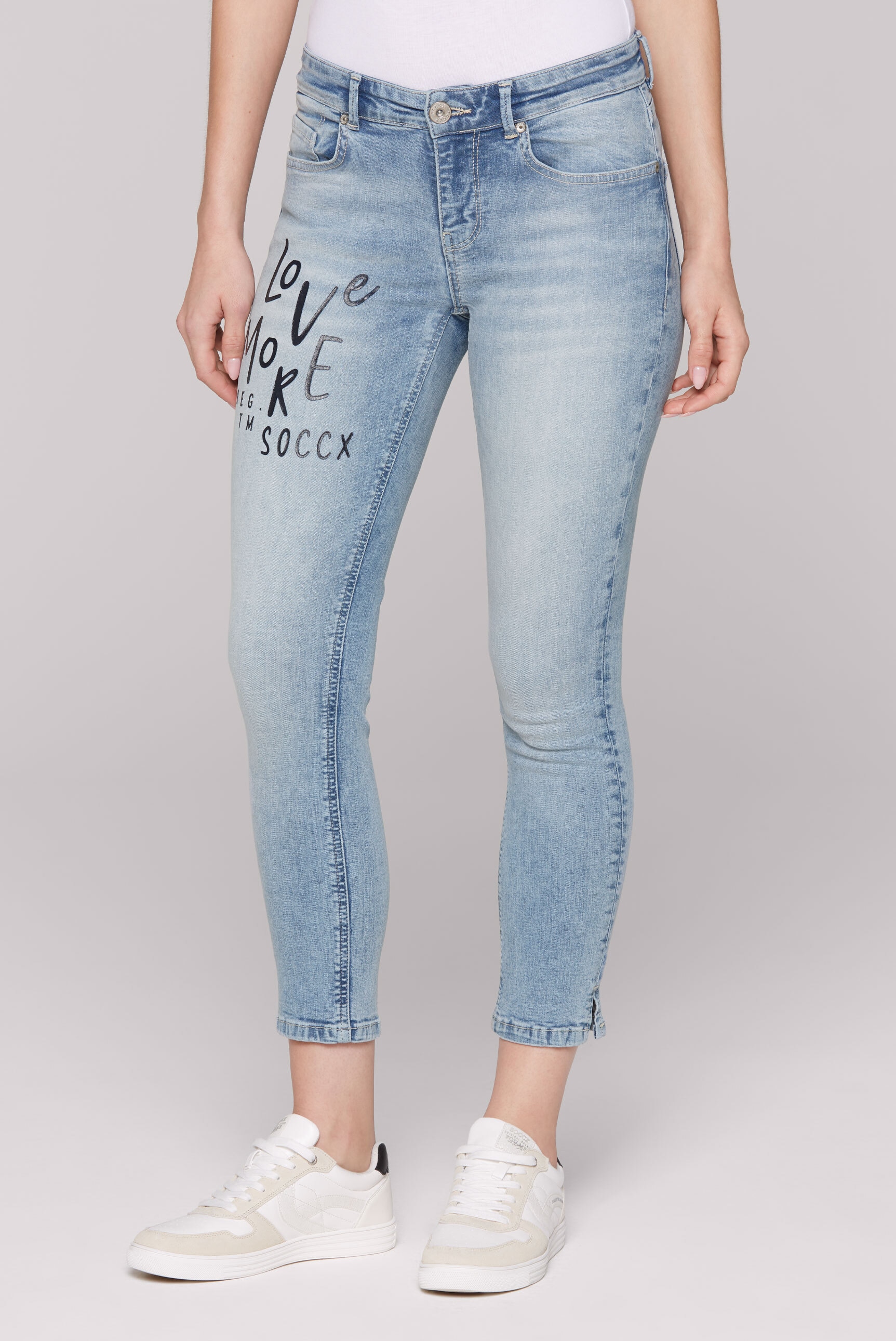SOCCX Slim-fit-Jeans, mit verkürztem Bein günstig online kaufen