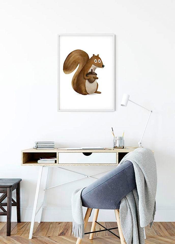 Komar Poster »Cute Animal (1 St.), Tiere, BAUR Schlafzimmer, Wohnzimmer | Kinderzimmer, Squirrel«