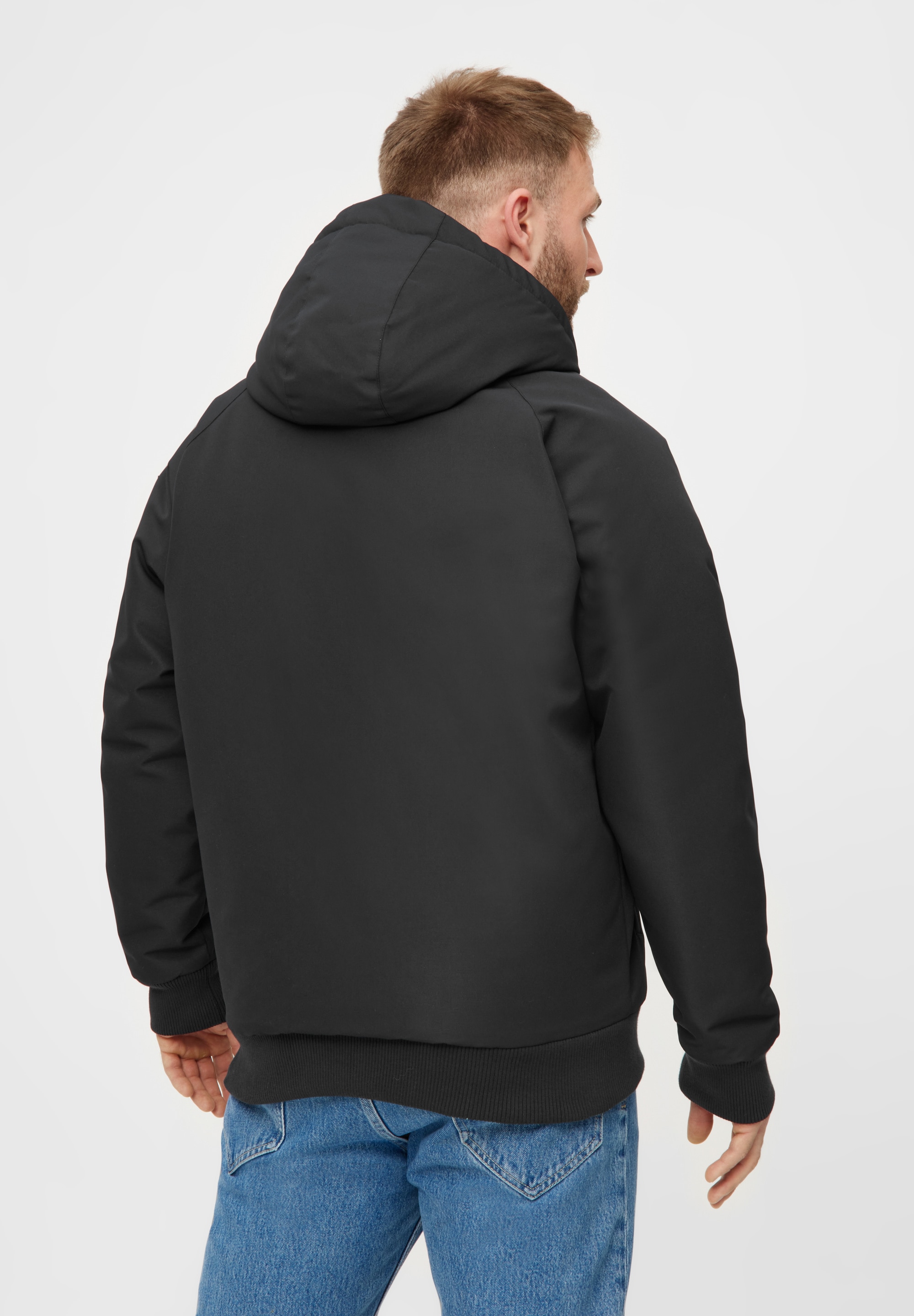 Derbe Winterjacke »Festholm Short«, PVC und PFC frei, wasserabweisend, winddicht, gefüttert, Kapuze