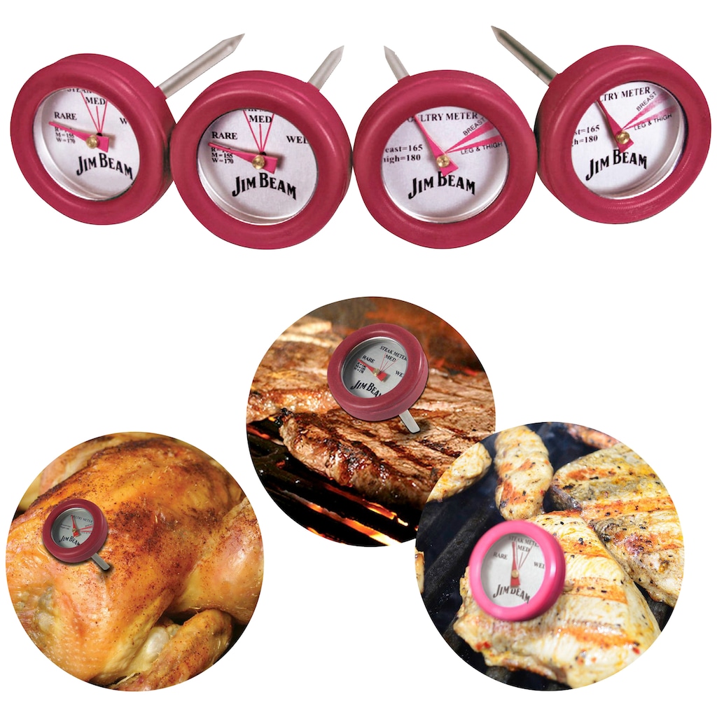 Jim Beam BBQ Grillthermometer, (Set)