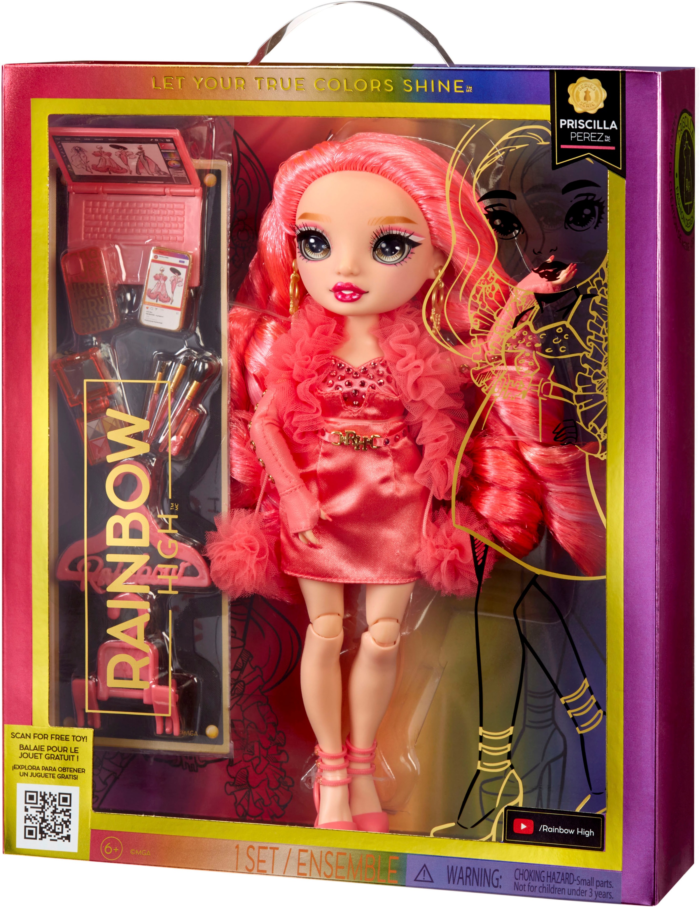 RAINBOW HIGH Anziehpuppe »S23 Fashion - Priscilla Perez (Pink)«