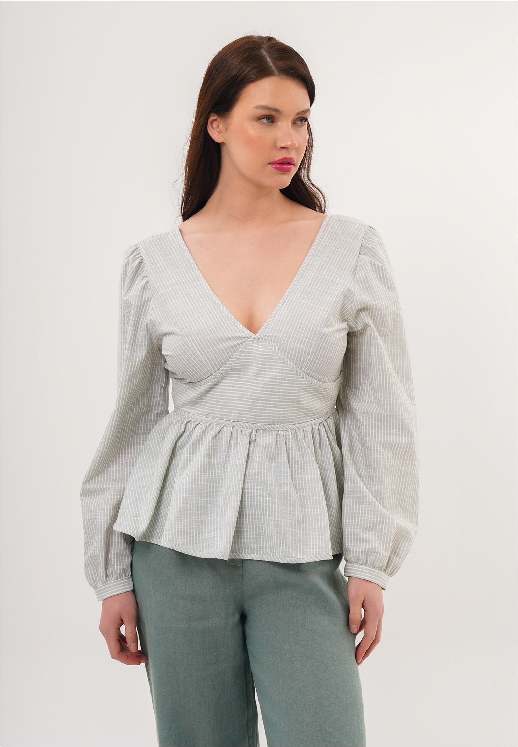 freshlions Klassische Bluse »Brielle«, mit gestreiftem Design