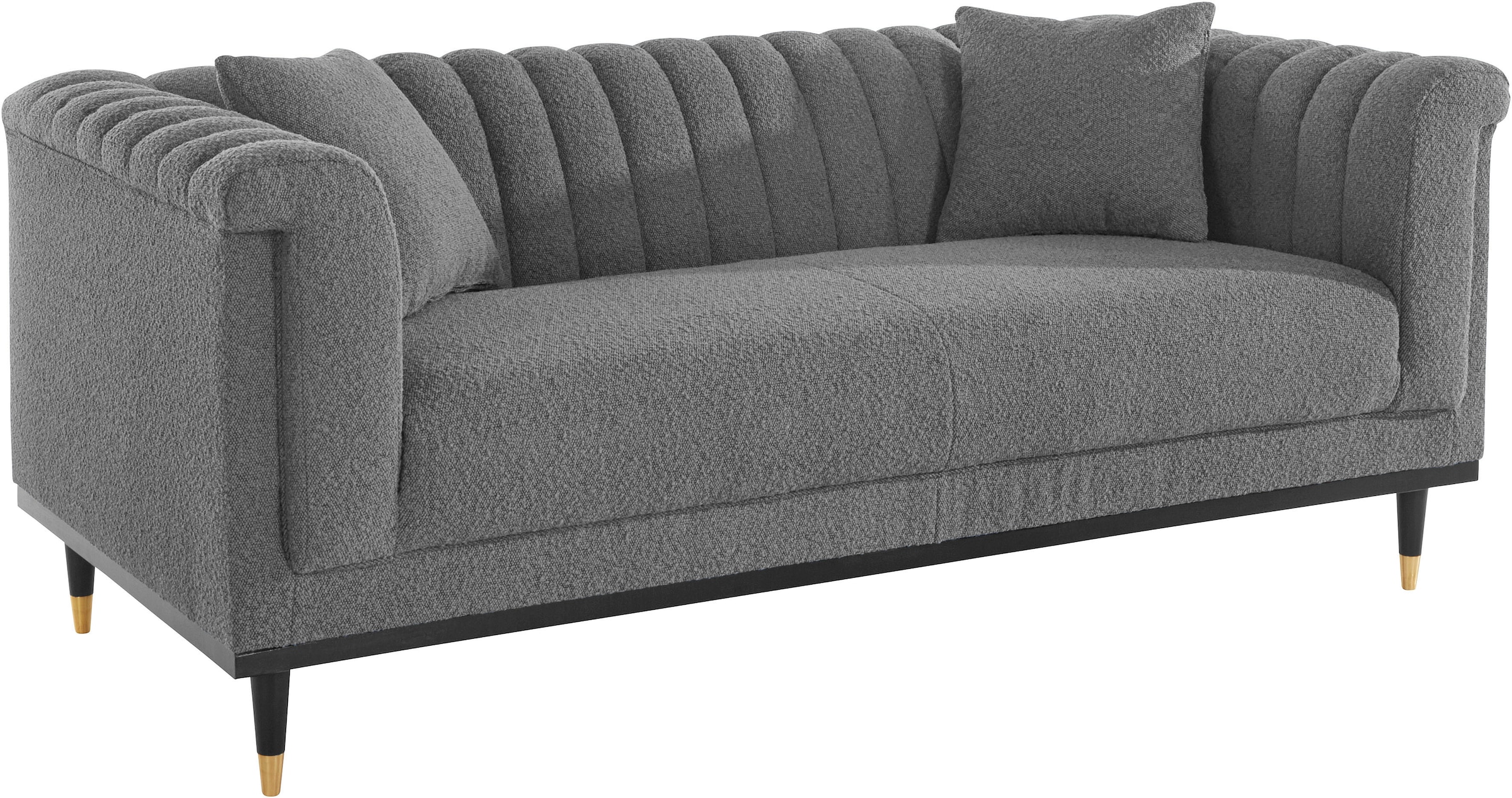 Guido Maria Kretschmer Home&Living 2-Sitzer »Chamby New«, im Bouclé-Strukturbezug mit Steppung im Lehnenbereich