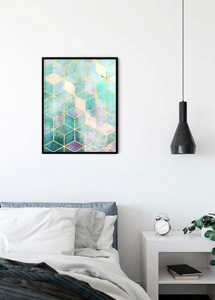 Komar Bild »Mosaik Verde« Abstrakt 1 Stk. tlg. Wandbild zur Dekoration - ohne Rahmen