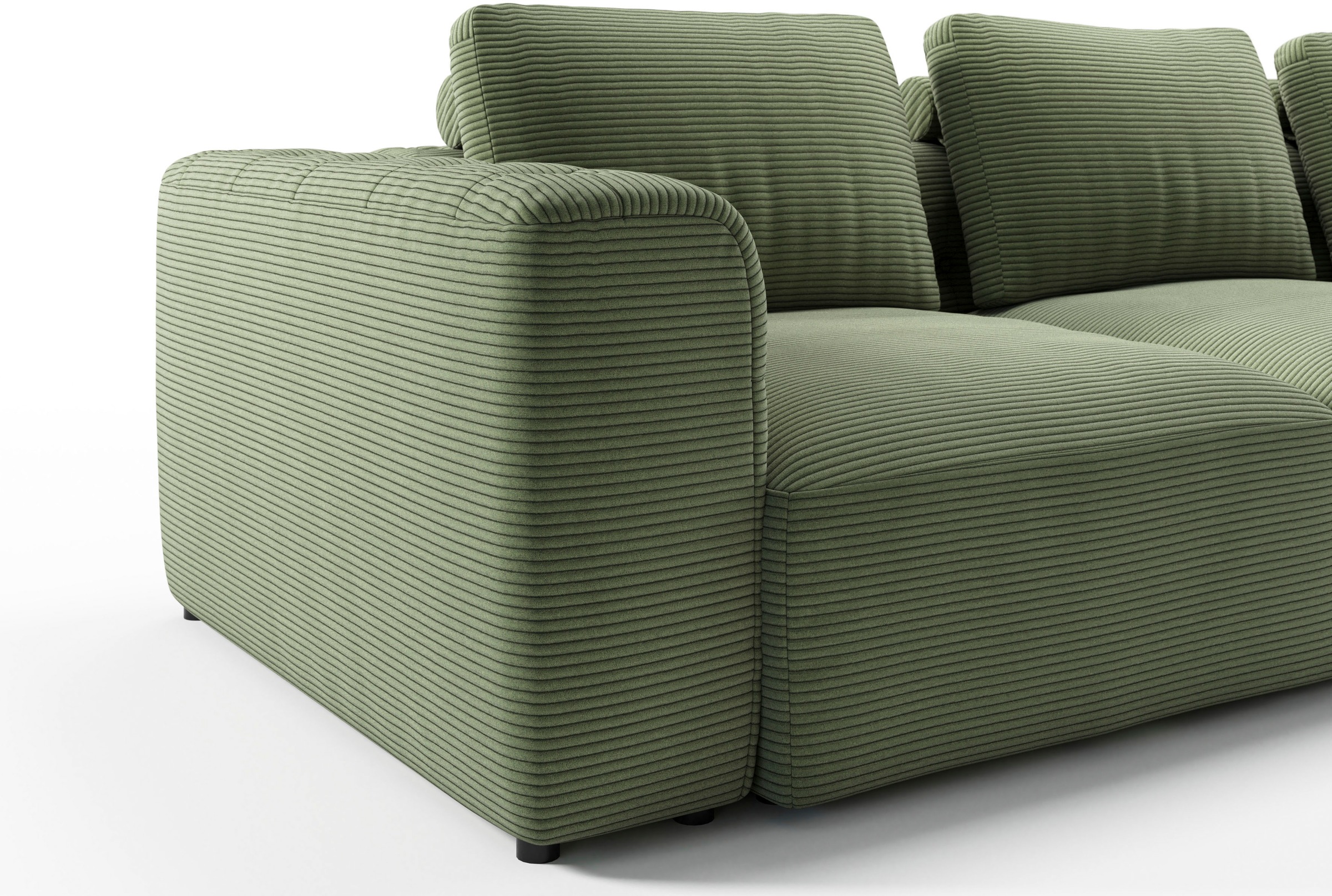 RAUM.ID Chaiselongue »Cushid«, Modul-Sofa, bestehend aus 2-Sitzer und Hocker