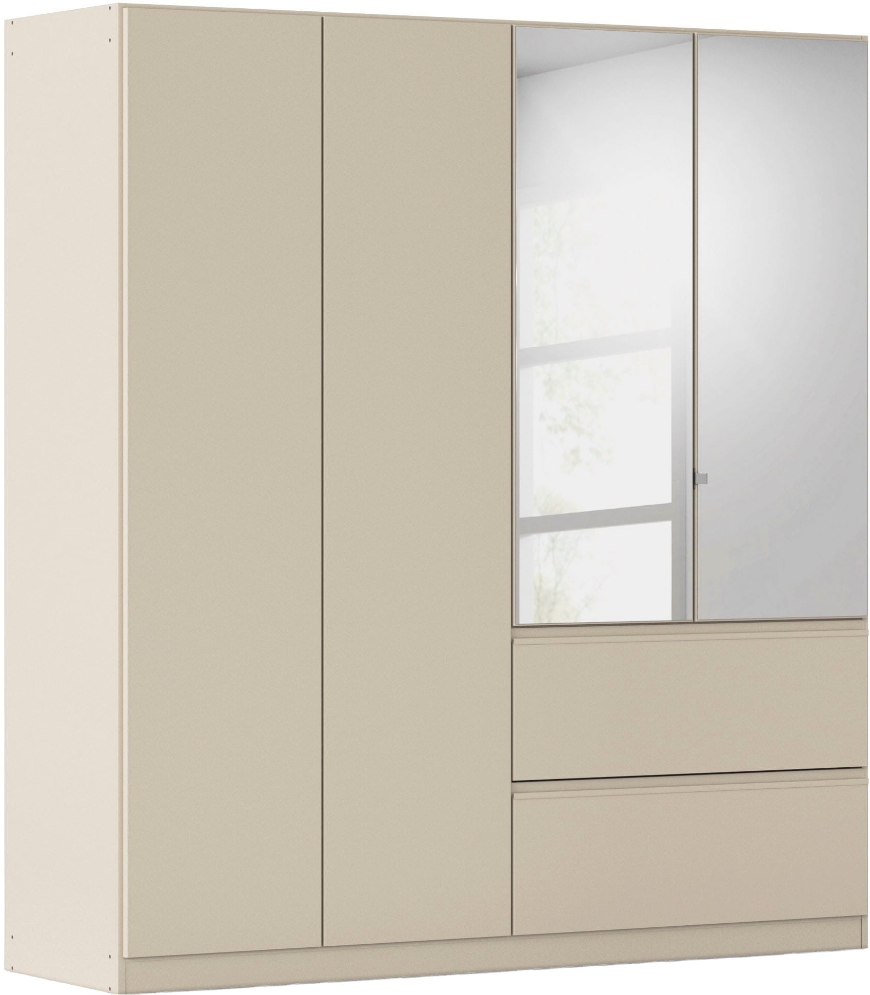 rauch Drehtürenschrank "Kleiderschrank Schrank Garderobe COSTA in den Breiten 91/136/181 cm" in 3 Ausstattungen BASIC/CLASSIC/PREMIUM, mit Spiegel, grifflose Front und Push-to-Open Funktion MADE IN GERMANY