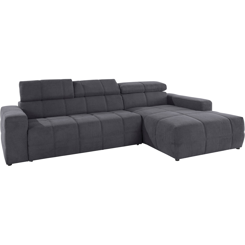 DOMO collection Ecksofa »Brandon große Ausführung B/T/H: 289/177/80 cm, auch in Leder und Cord«