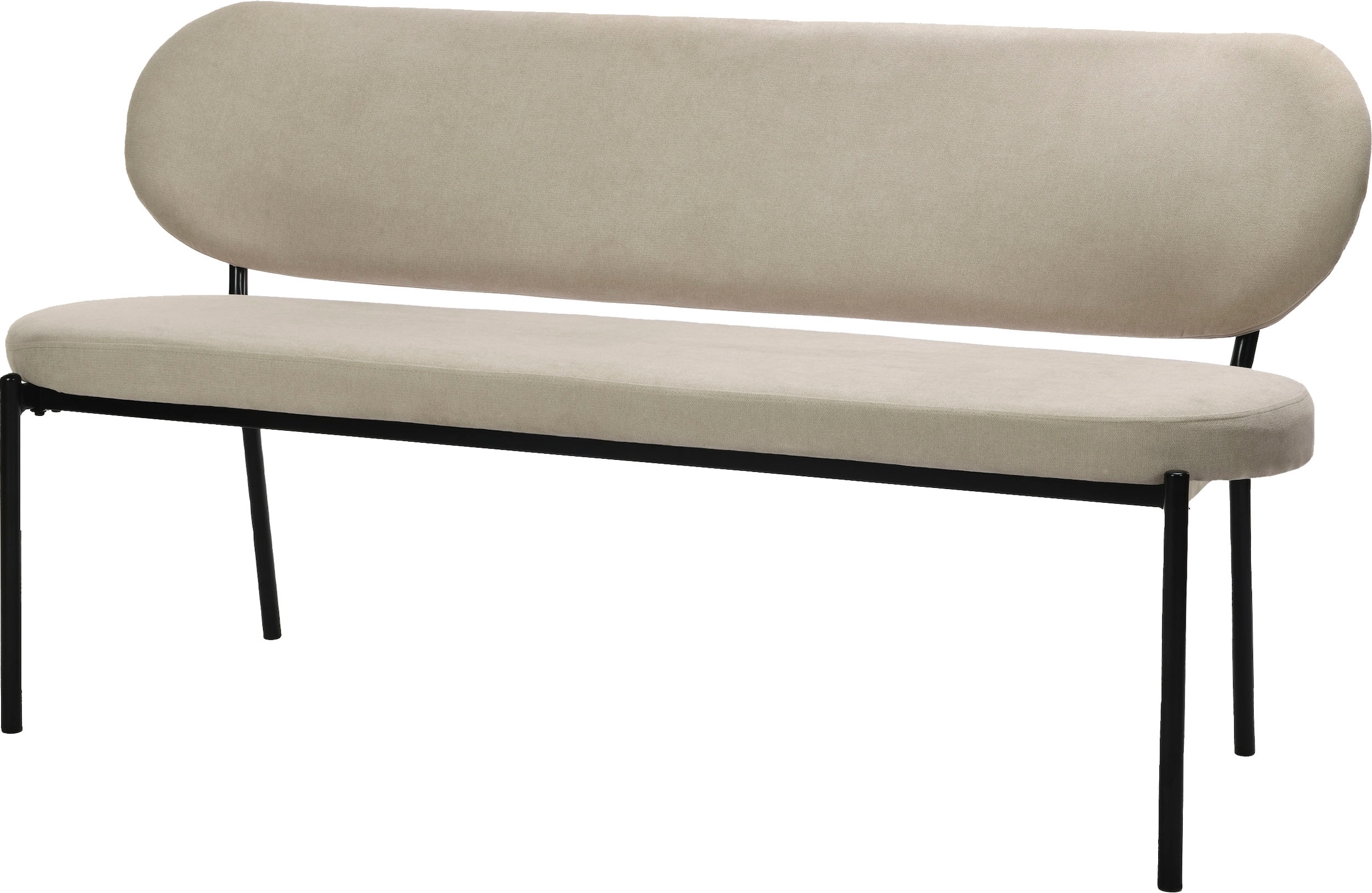 byLIVING Sitzbank »Jersey«, mit Webstoff-Bezug, mit Rückenlehne, Breite 160 cm
