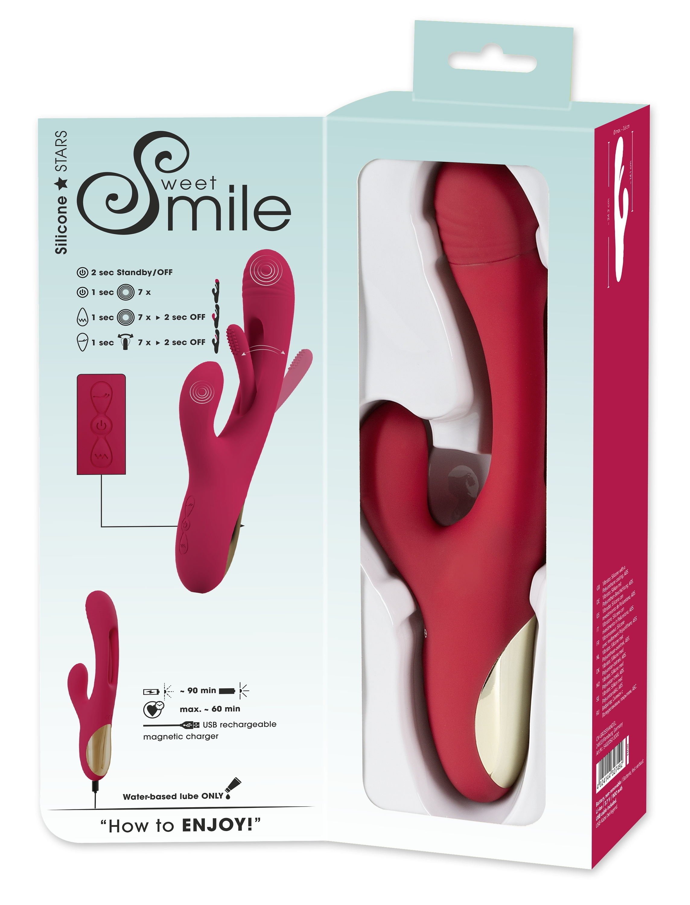 Sweet Smile Vibrator »Rabbitvibrator Rabbit Vibrator with G-Spot Stimulation«