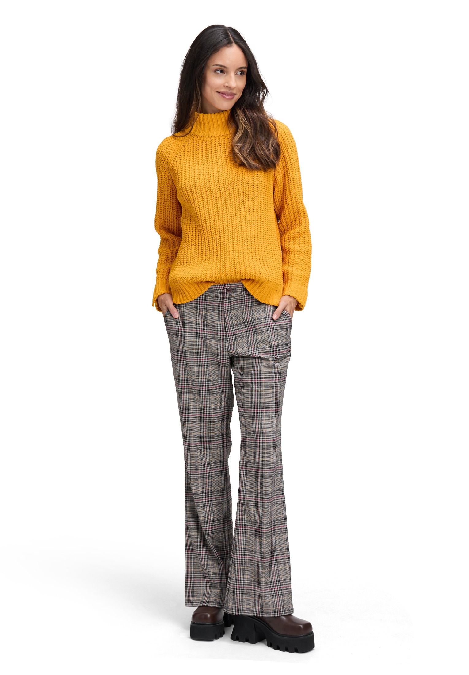 Cartoon Strickpullover »Damen mit Stehkragen« 1 Stk.