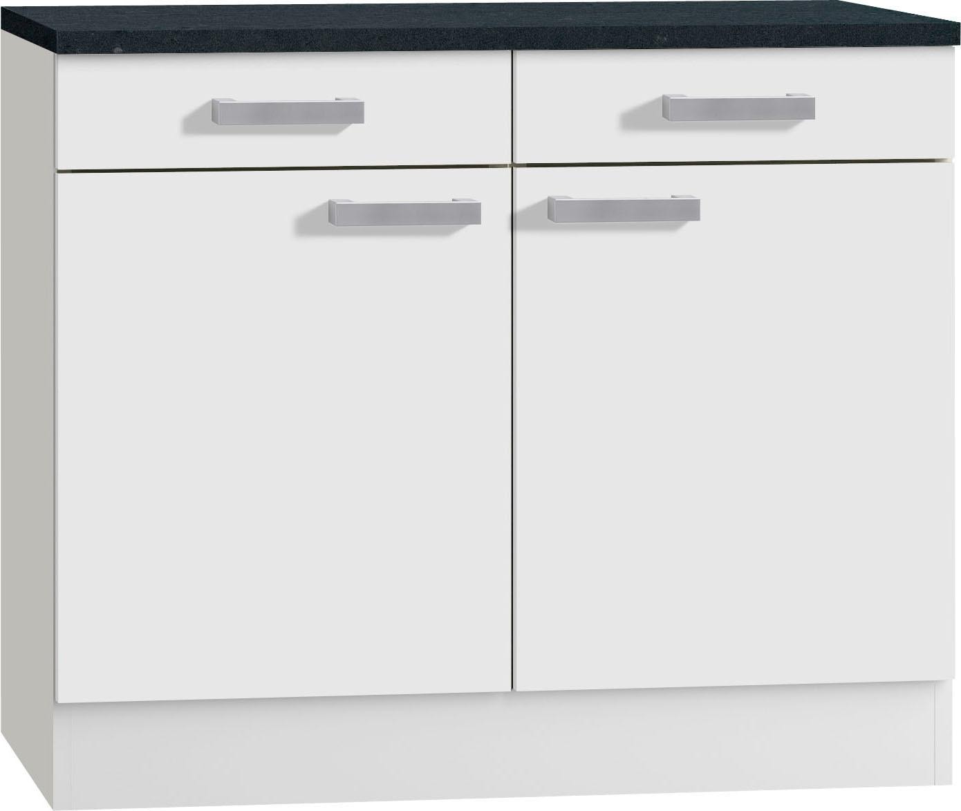 OPTIFIT Unterschrank »Odense«, 100 cm mit Türen Stauraum | BAUR breit, 2 2 für Schubkästen, und