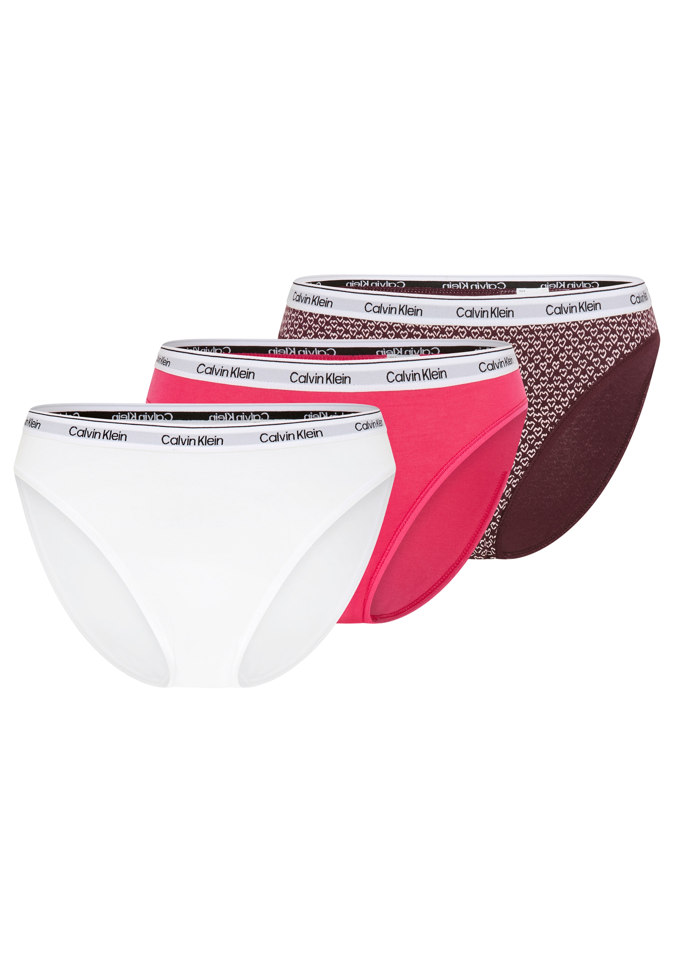 Calvin Klein Underwear Bikinislip »3 PACK BIKINI (LOW-RISE)« Packung, 3er-Pack, 3 Stk. mit Logobund