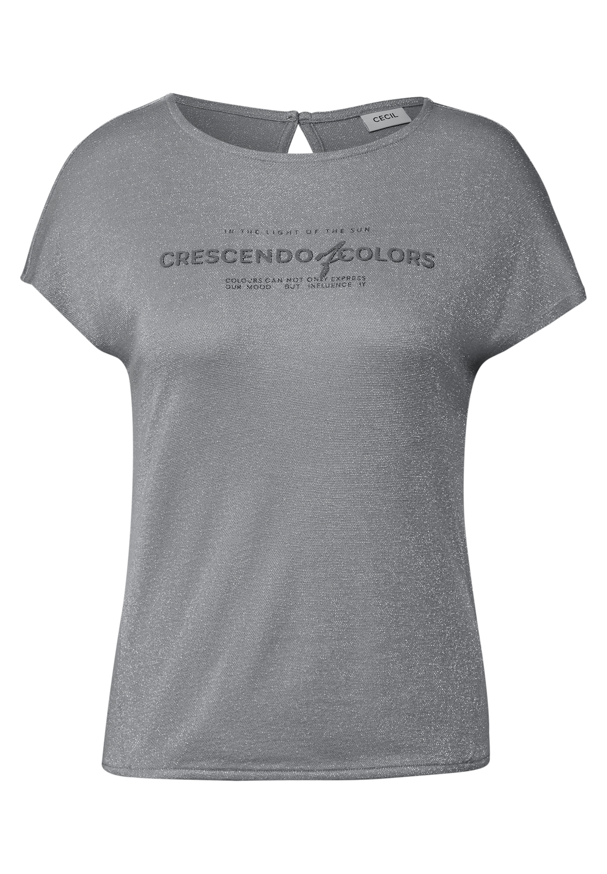 Cecil Print-Shirt, mit Schlitz im Nacken