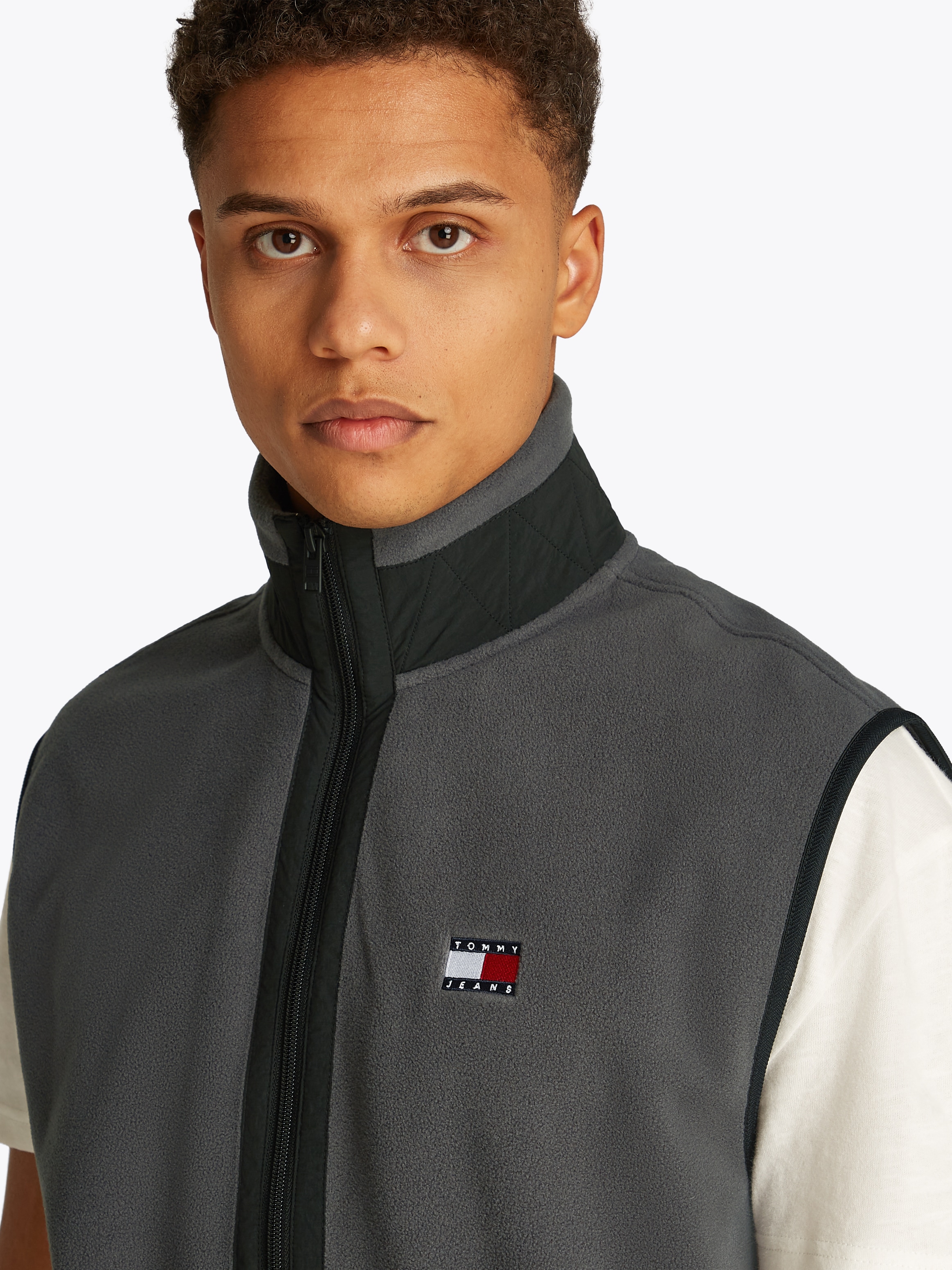 Tommy Jeans Plus Fleeceweste "TJM POLAR FLEECE VEST EXT", Große Größen, mit günstig online kaufen