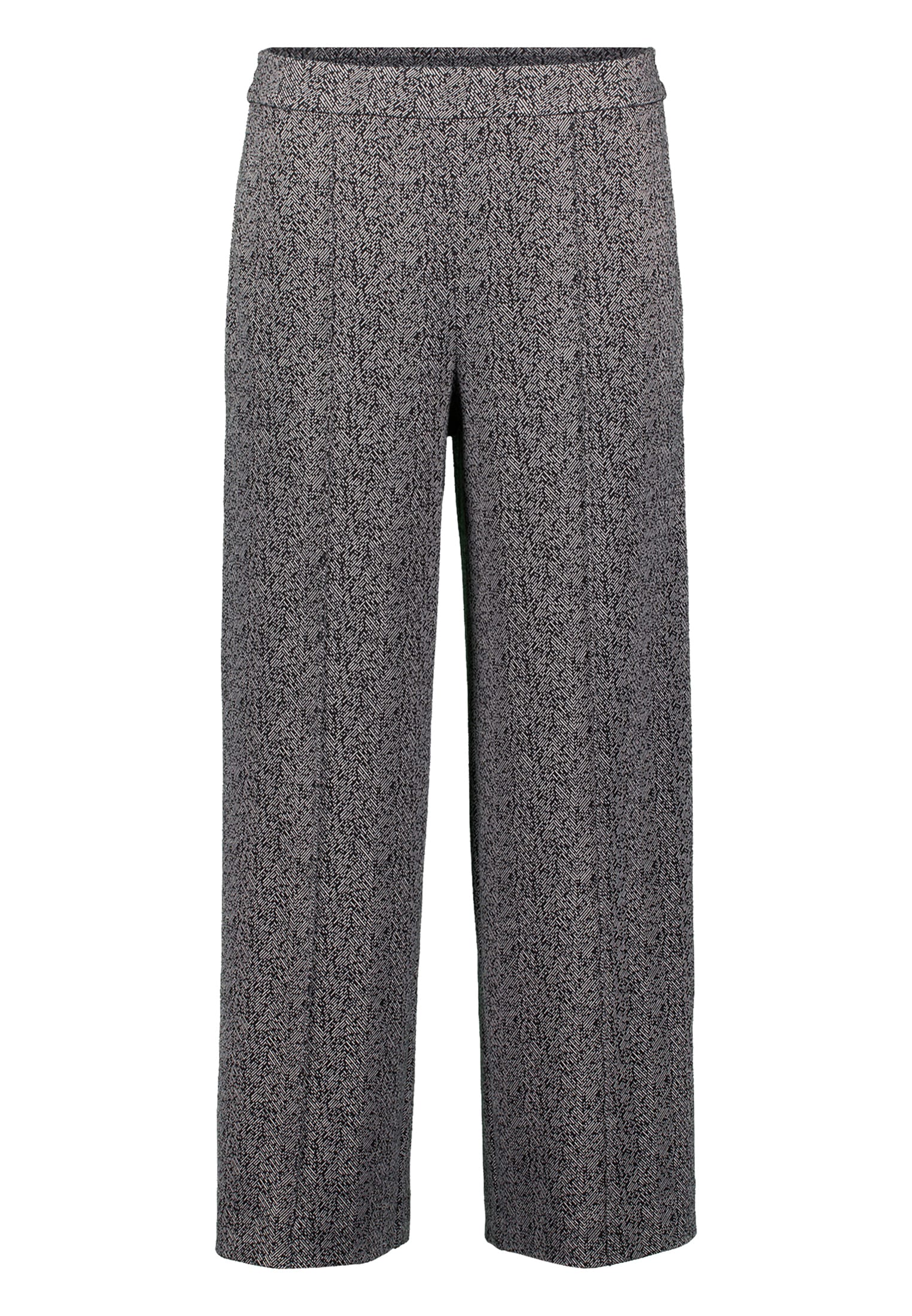 Zero Stoffhose »zero Damen Jacquard-Hose weites Bein 26 Inch«, Plain/ohne Details