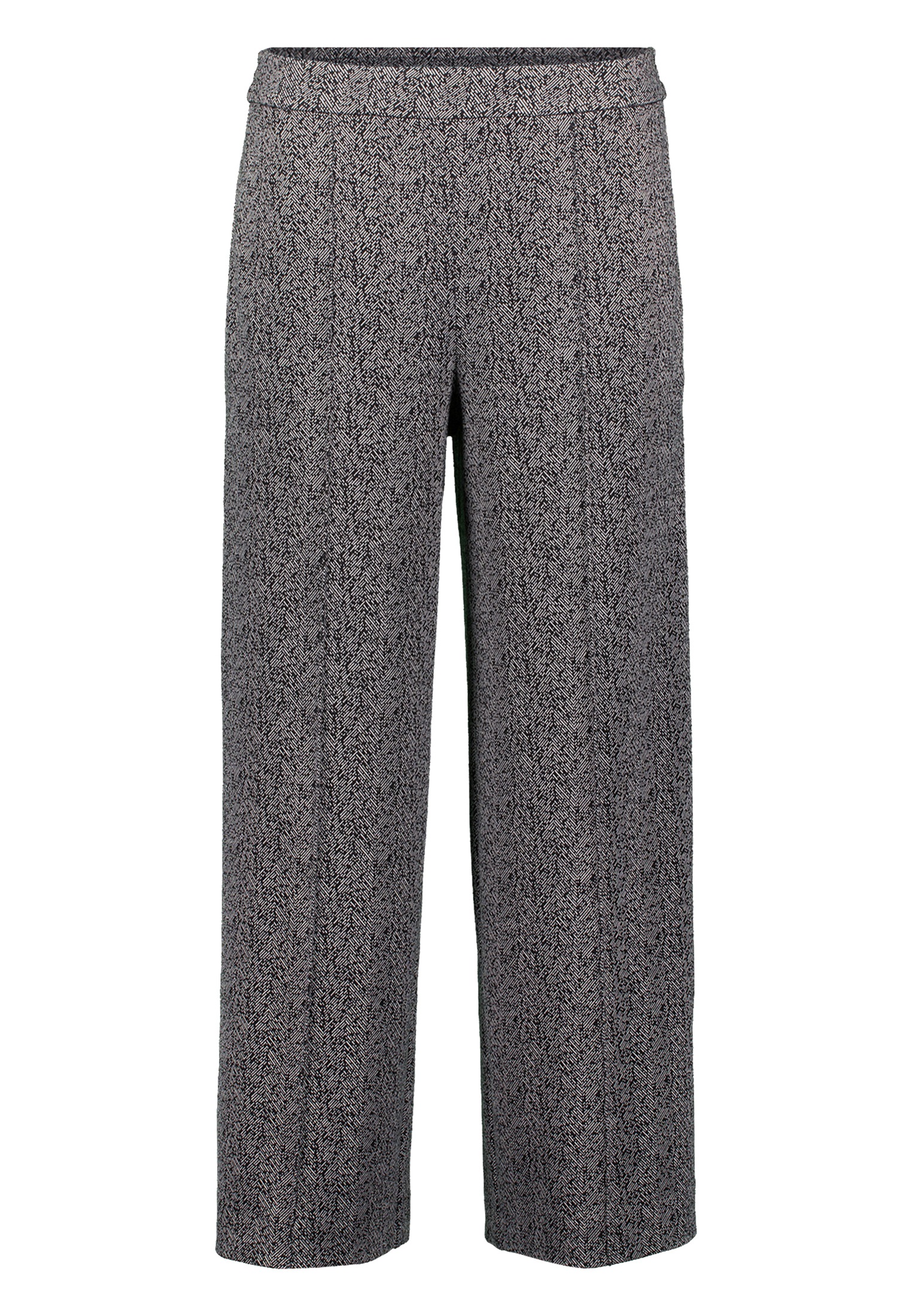 Zero Stoffhose "zero Damen Jacquard-Hose weites Bein 26 Inch", Plain/ohne D günstig online kaufen