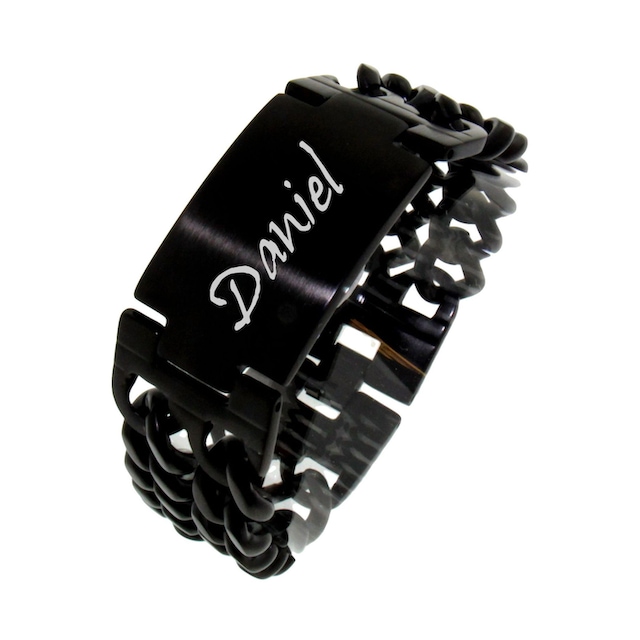 Firetti Armband mit Gravur »Schmuck Geschenk, Armkette ID-Platte,  Panzerkette«, GRAVURwunsch per Mail senden, Anlass Geburtstag Taufe  Weihnachten ▷ kaufen | BAUR