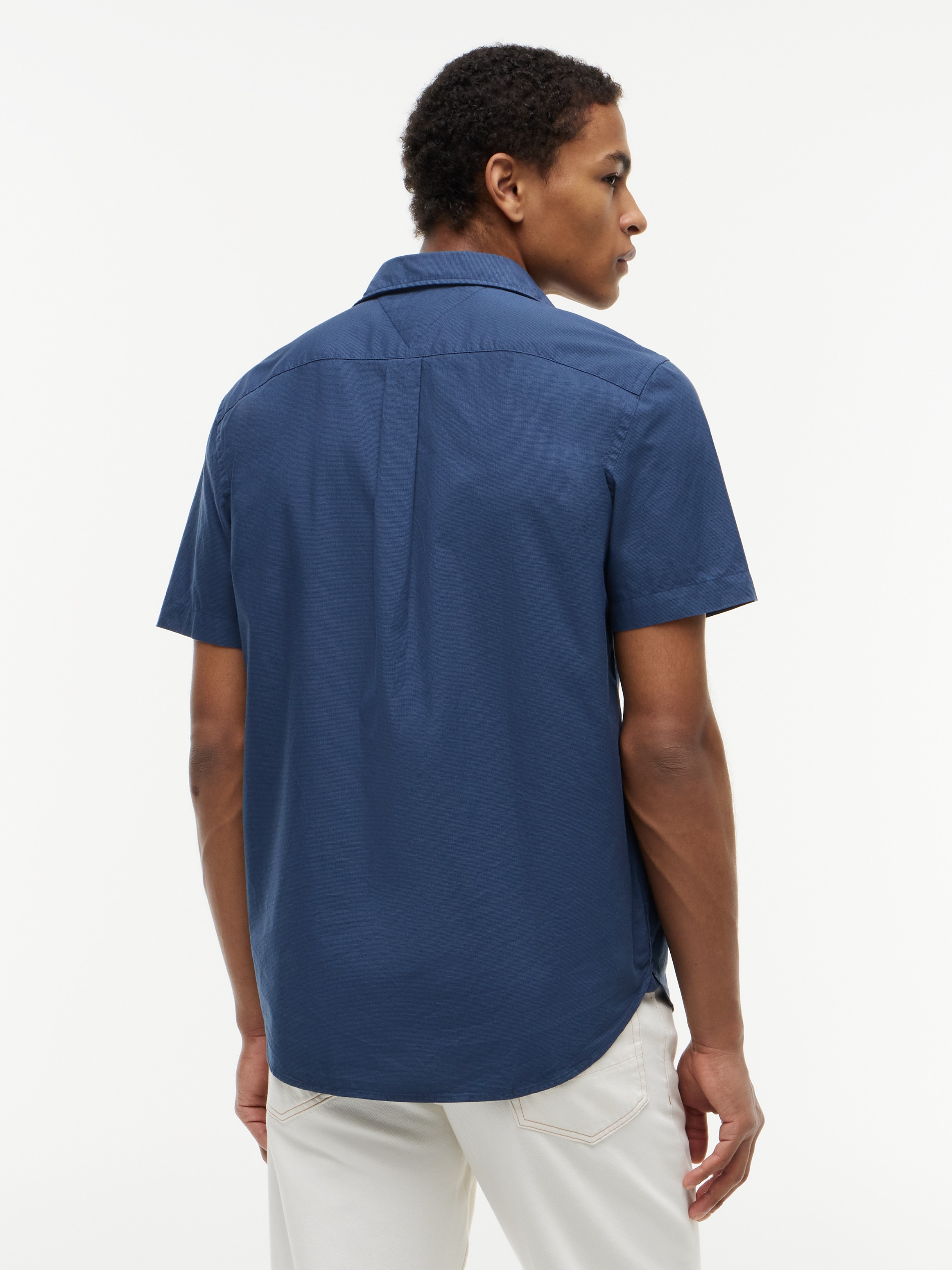 Tommy Hilfiger Kurzarmhemd "FLEX POPLIN HOUNDSTOOTH" Regular fit mit normal günstig online kaufen