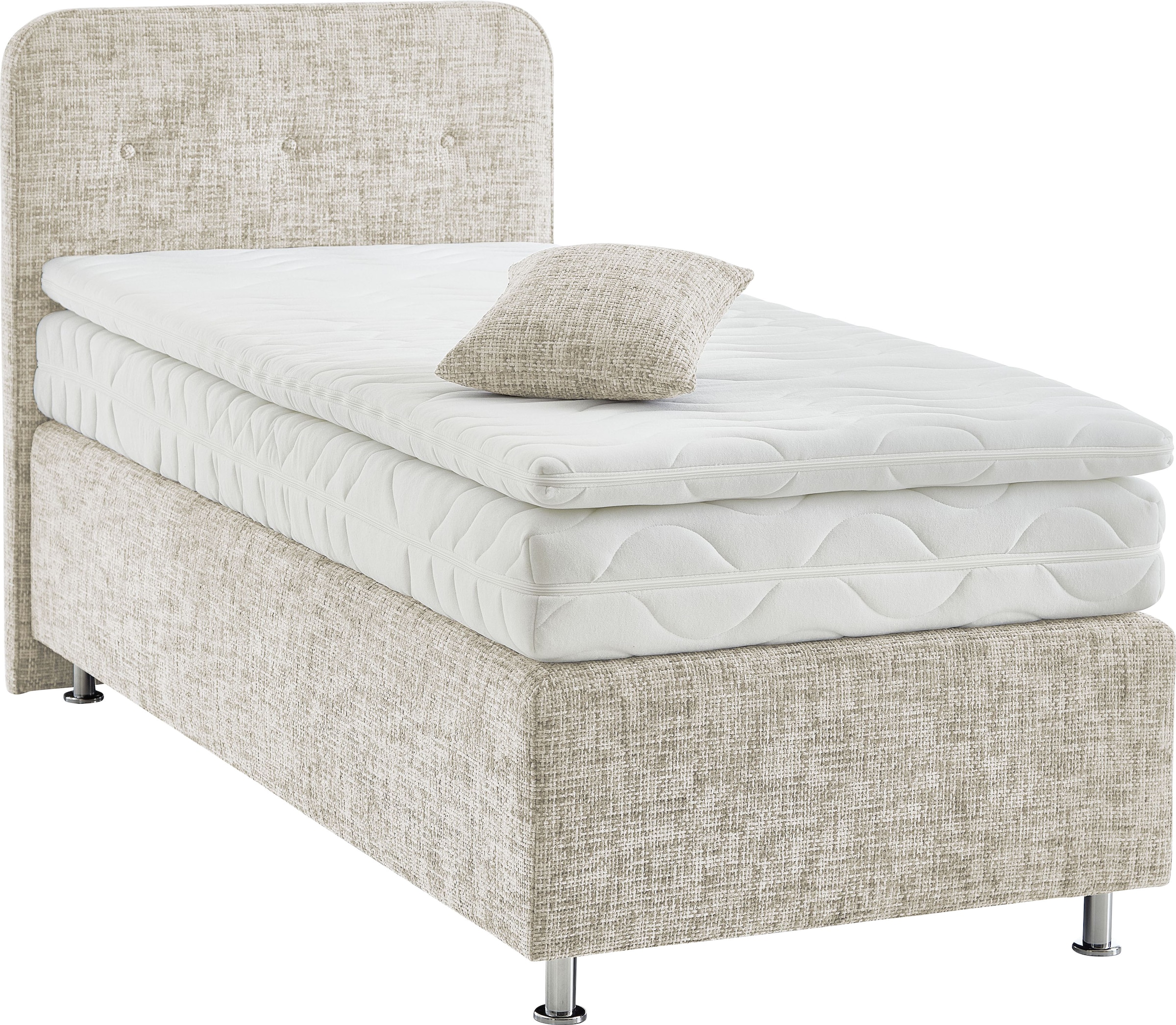 Westfalia Schlafkomfort Boxspringbett »Sapporo«, Inkl. Zierkissen, wählbar in H2, H3 & H4