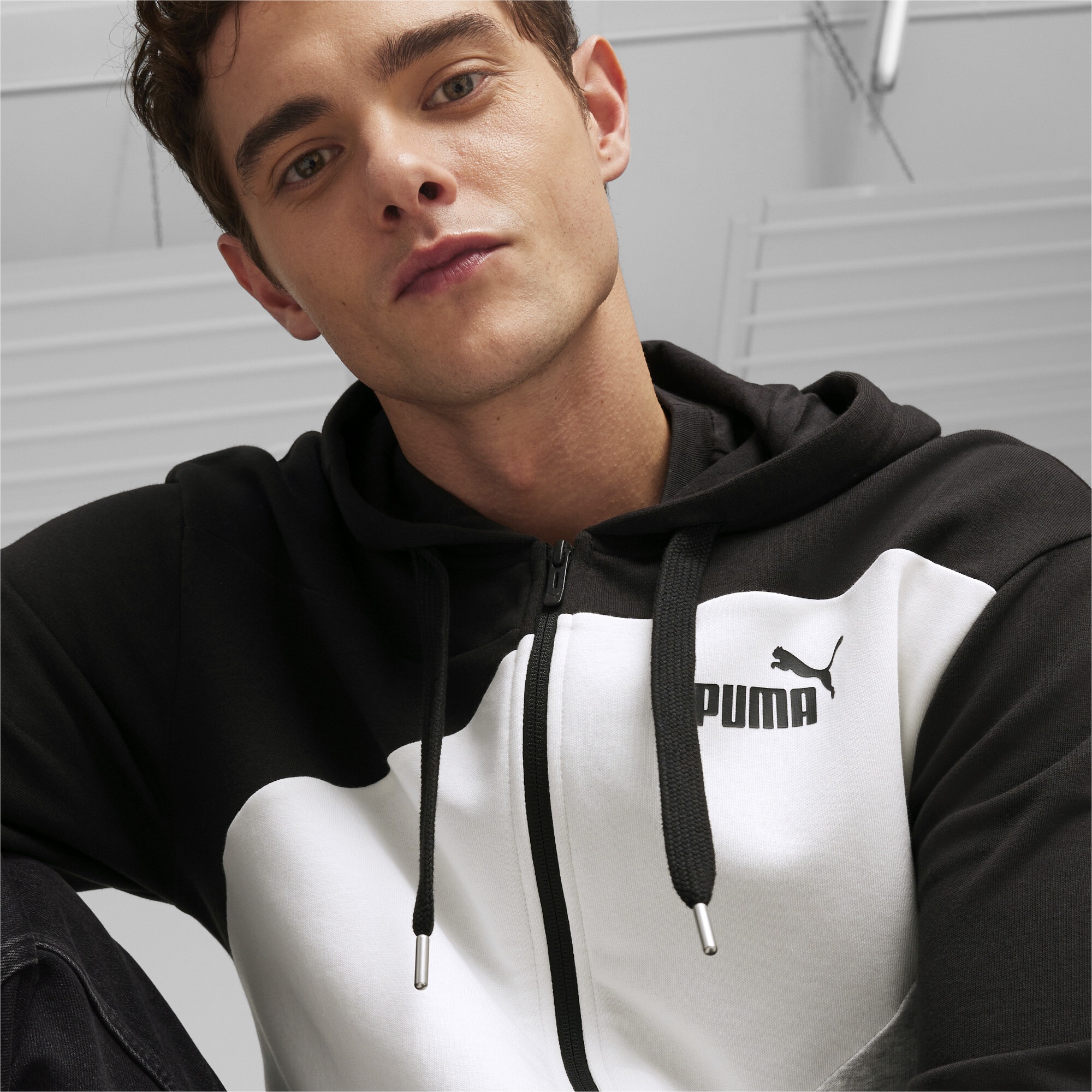 PUMA Sweatjacke »PUMA POWER Hoodie mit durchgehendem Reißverschluss Herren«