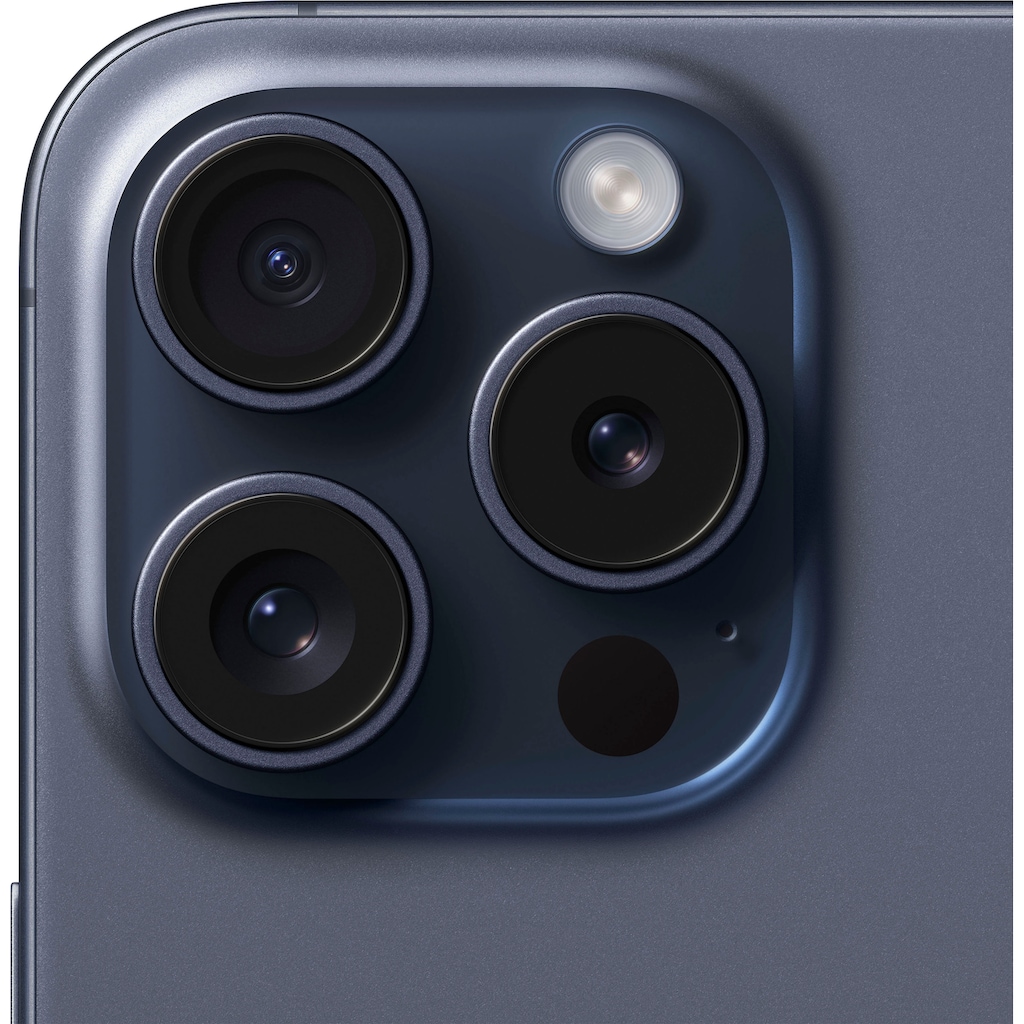 Apple Smartphone »iPhone 15 Pro 512GB«, blue titanium, 15,5 cm/6,1 Zoll, 512 GB Speicherplatz, 48 MP Kamera