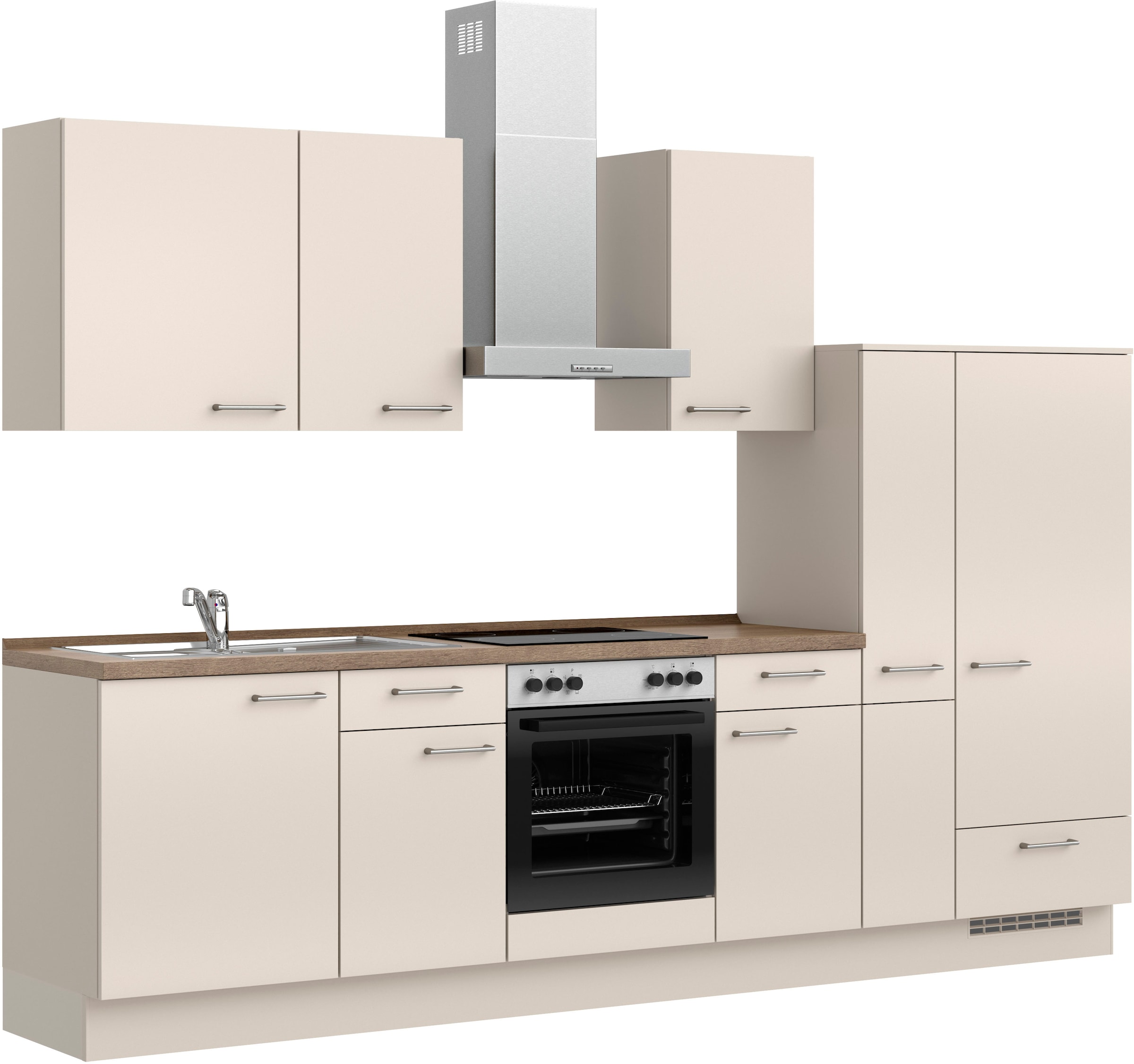 nobilia Küchenzeile ""Laser I", Ausrichtung wählbar, Breite 300 cm" vormont günstig online kaufen