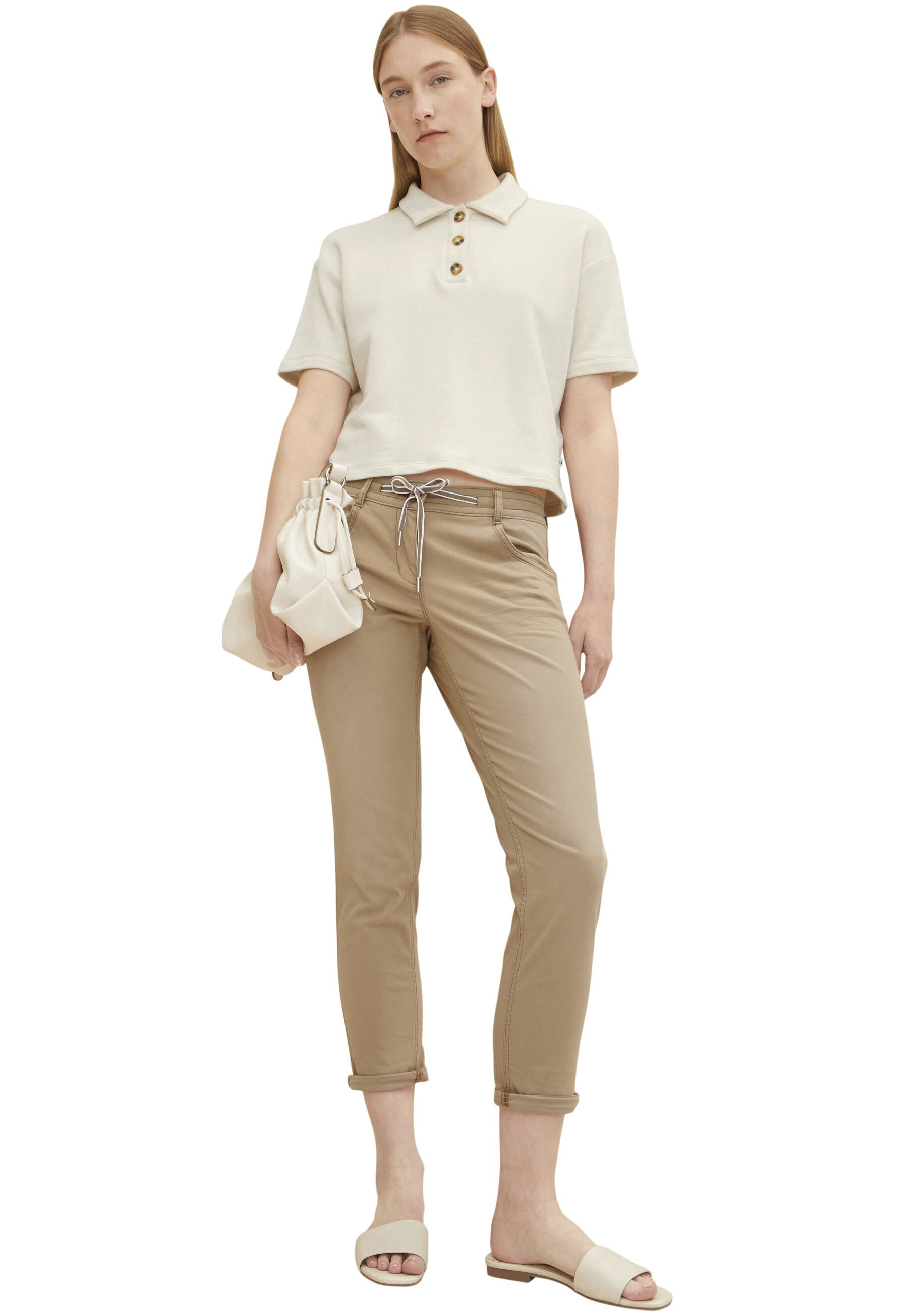 7/8-Hose »Tom Tailor Damen 7/8-Hose«, mit Unifarbe