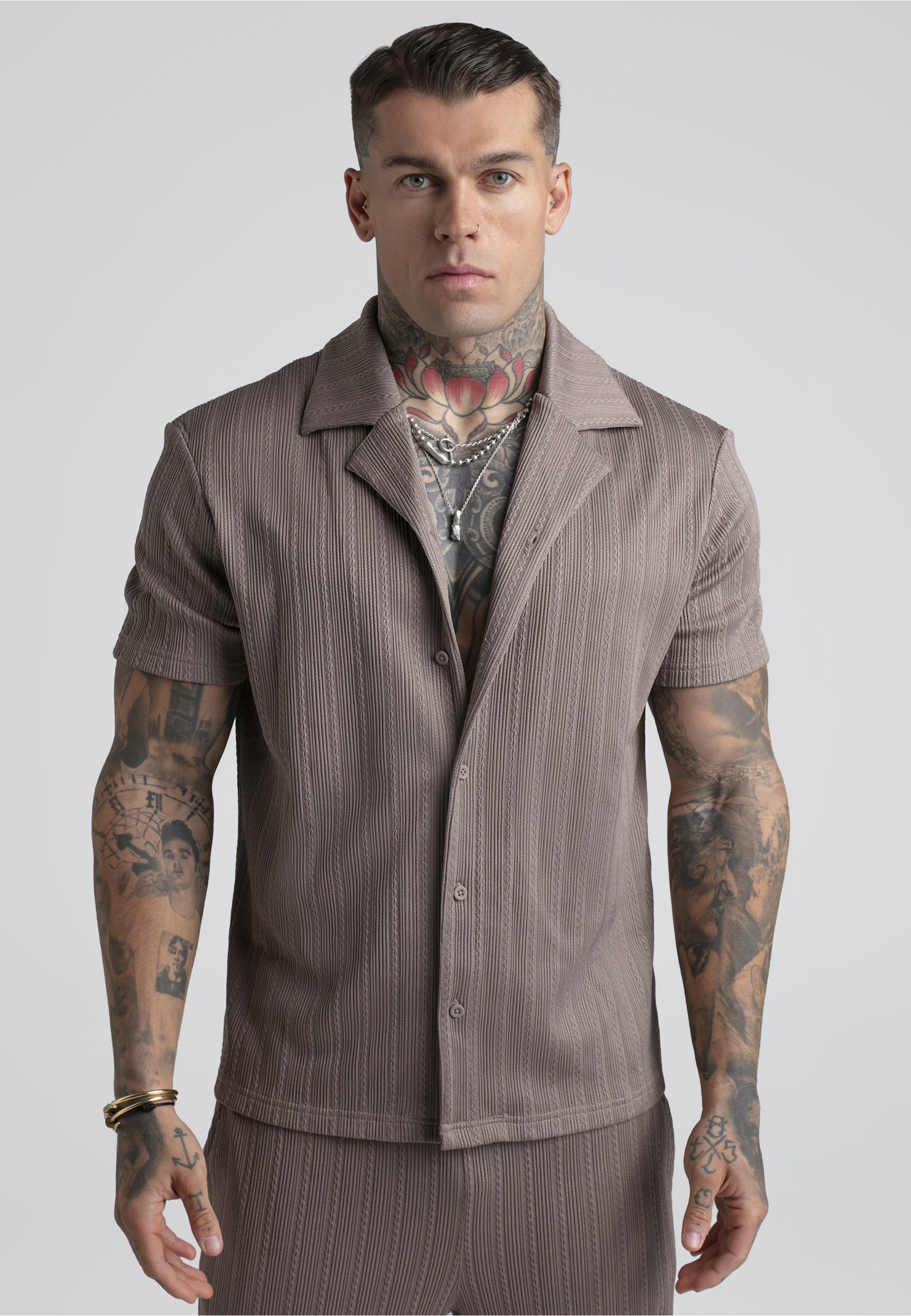 Siksilk Kurzarmhemd »SikSilk Textured Shirt« 1