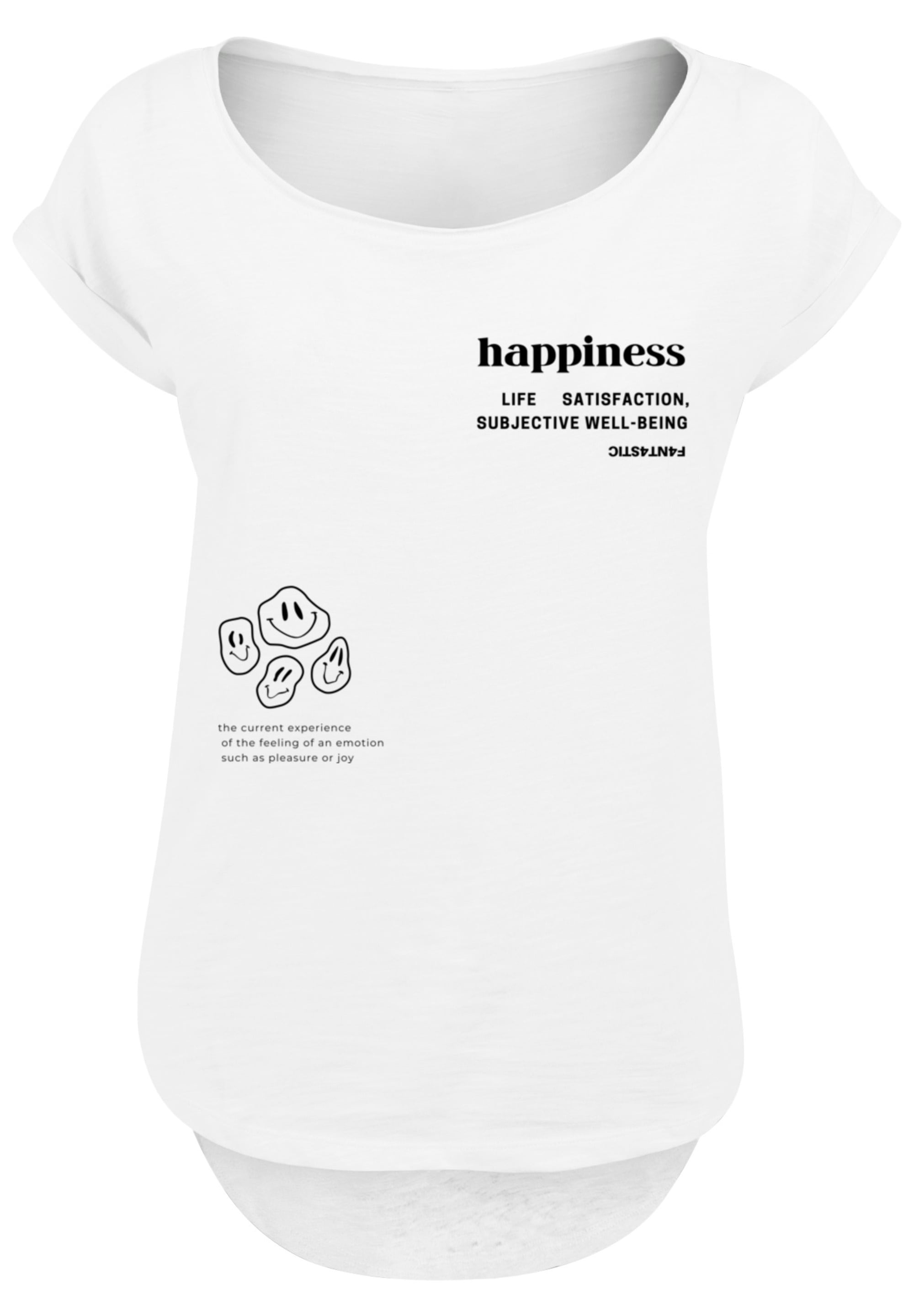 F4NT4STIC T-Shirt "happiness LONG TEE", Print günstig online kaufen