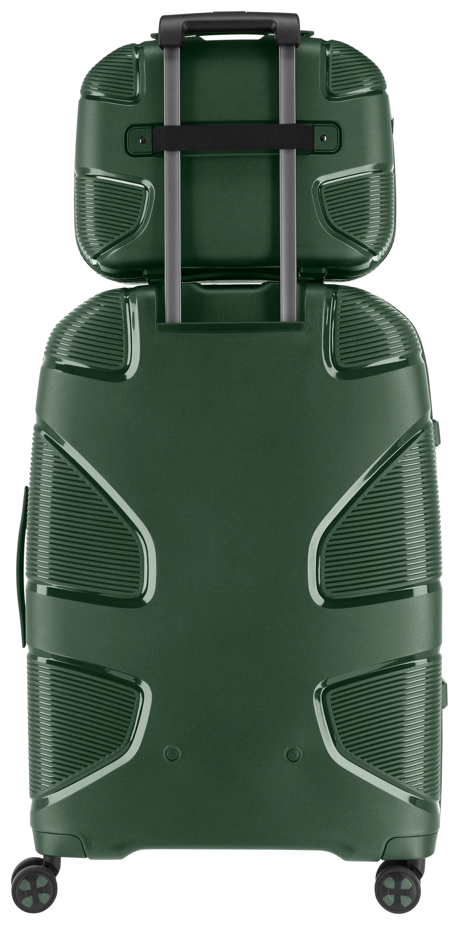 IMPACKT Beautycase »IP1«, Kulturbeutel Hartschale Trolley-Aufsteck-System Tragegurt Laptopfach