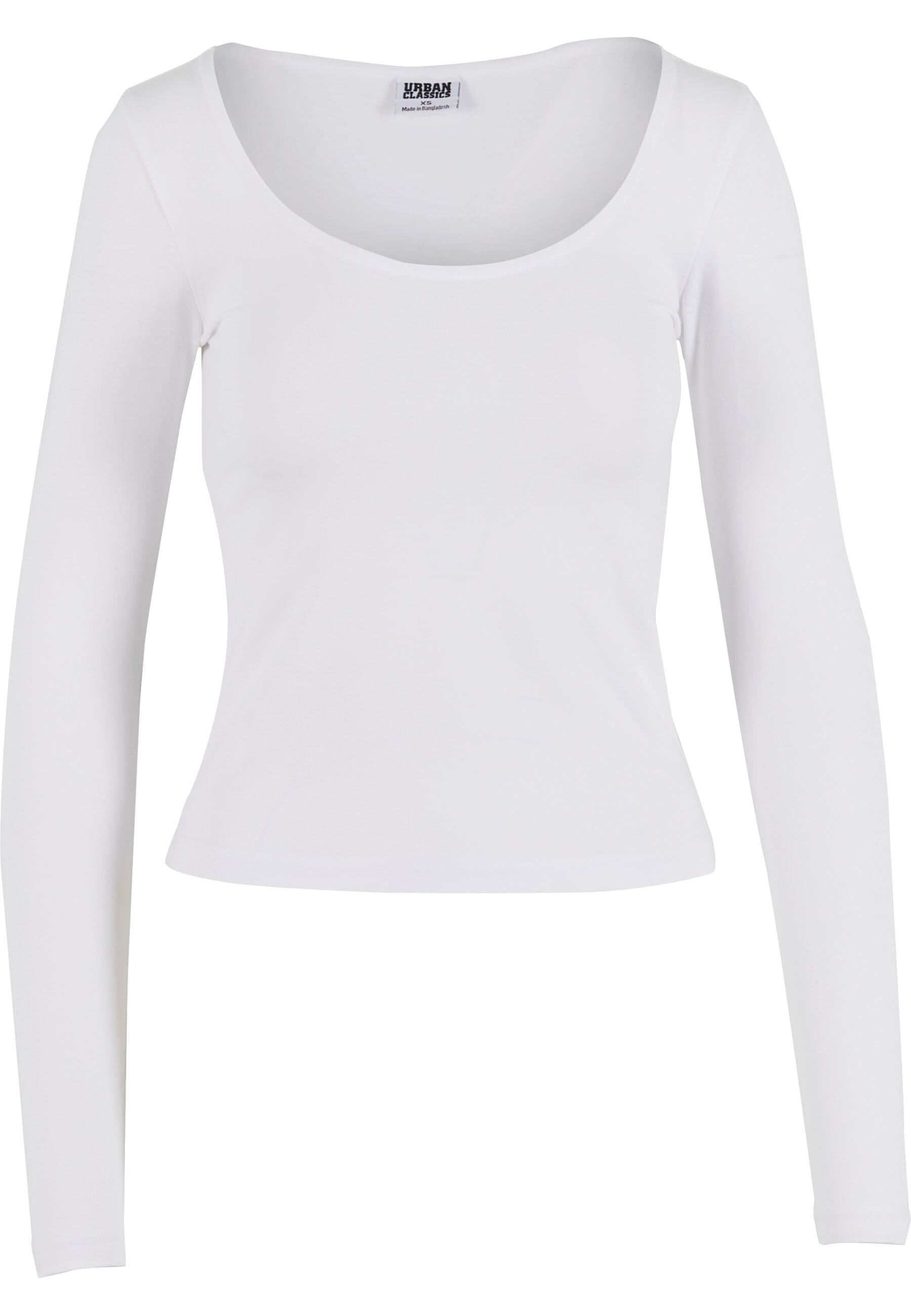 URBAN CLASSICS Longsleeve »Urban Classics Ladies Wide Neck Longsleeve 2-Pack«, (1 tlg.)