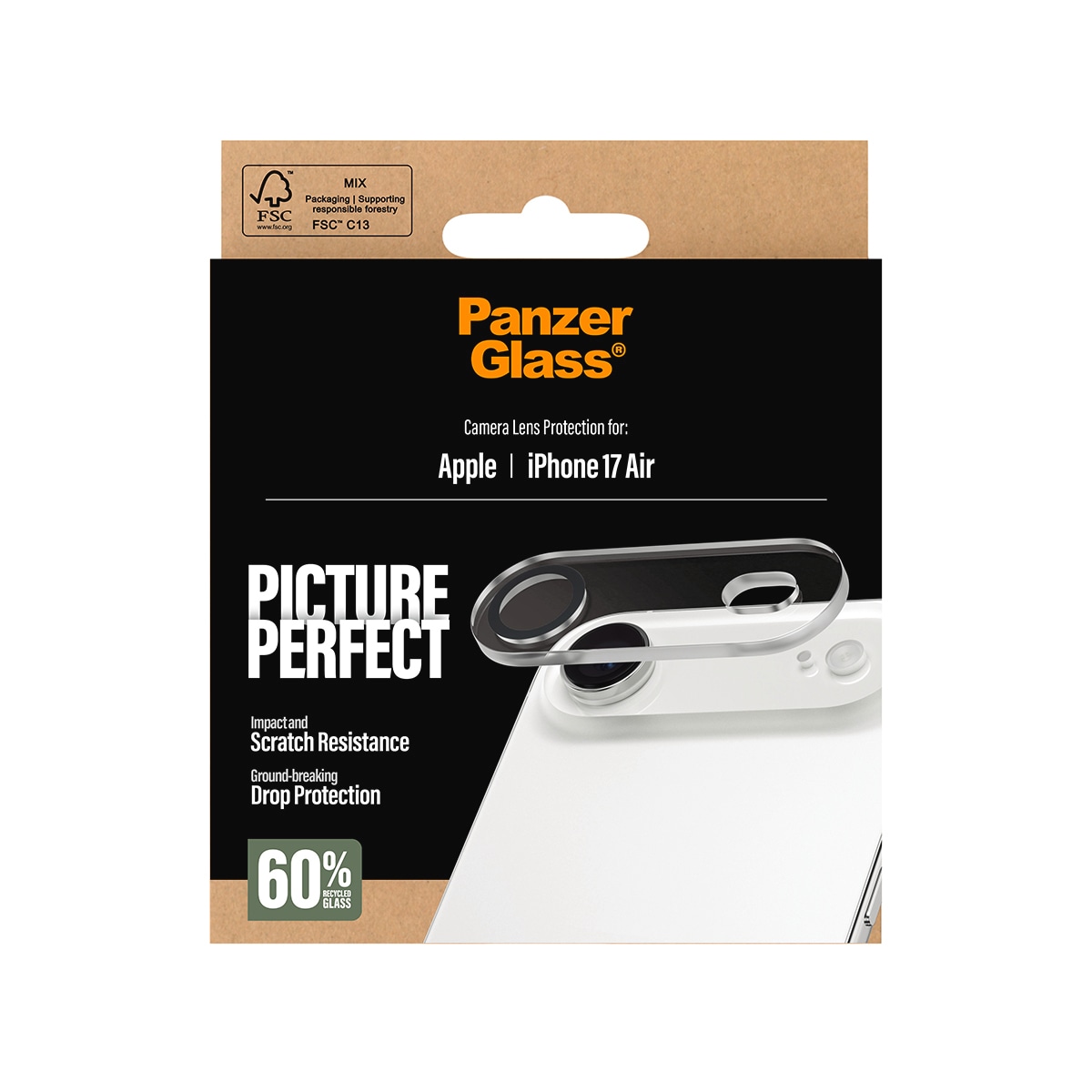 CARE by PanzerGlass Kameraschutzglas »PicturePerfect Camera Lens Protector«, für Apple iPhone Air, Kameraschutz,Linsenschutz,Objektivschutz, kratz- & stoßfest