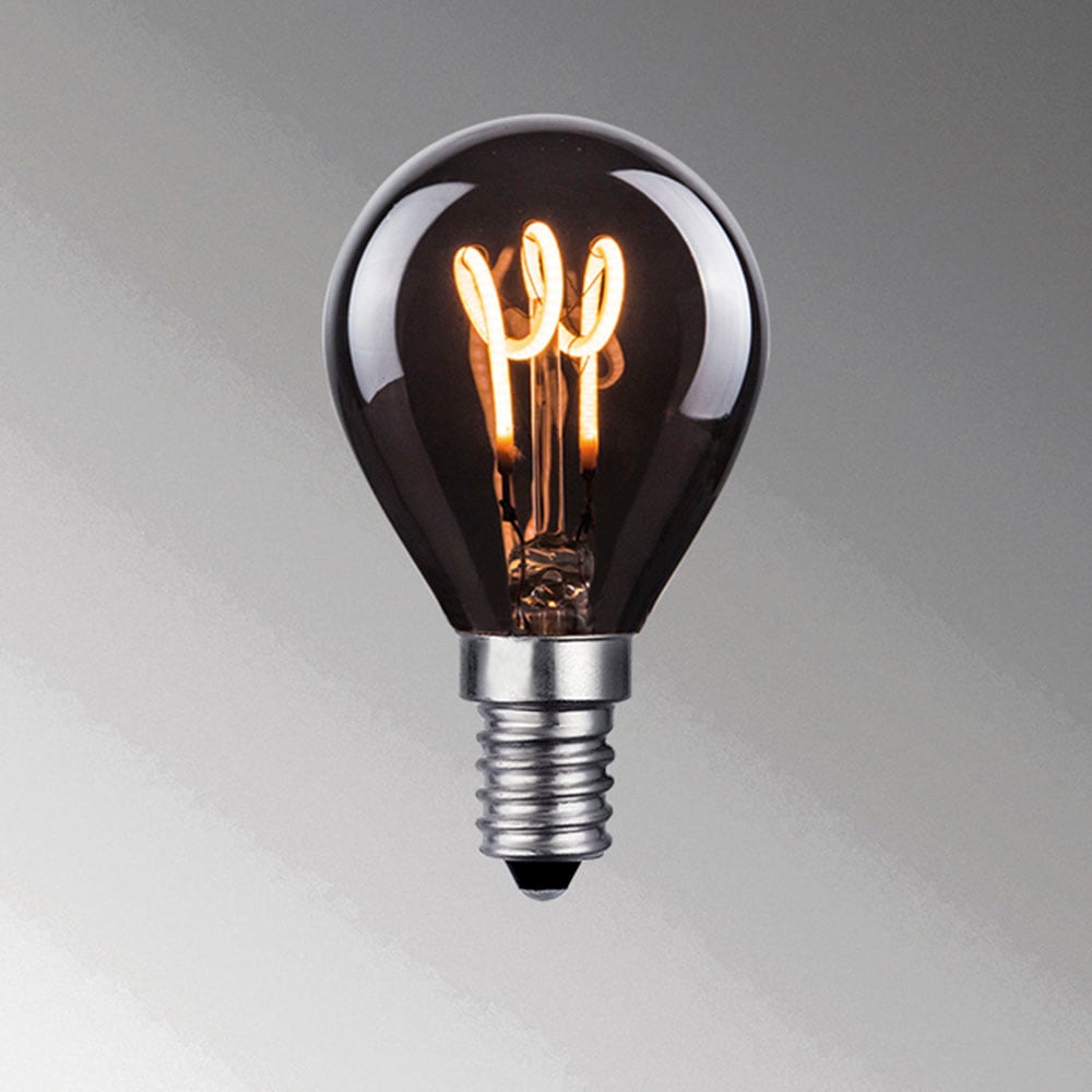 easy! BY FHL LED-Leuchtmittel, E14, 1 St., Lampe, Leuchtmittel, rauchfarbenes Design, E14-Fassung, warmes Licht