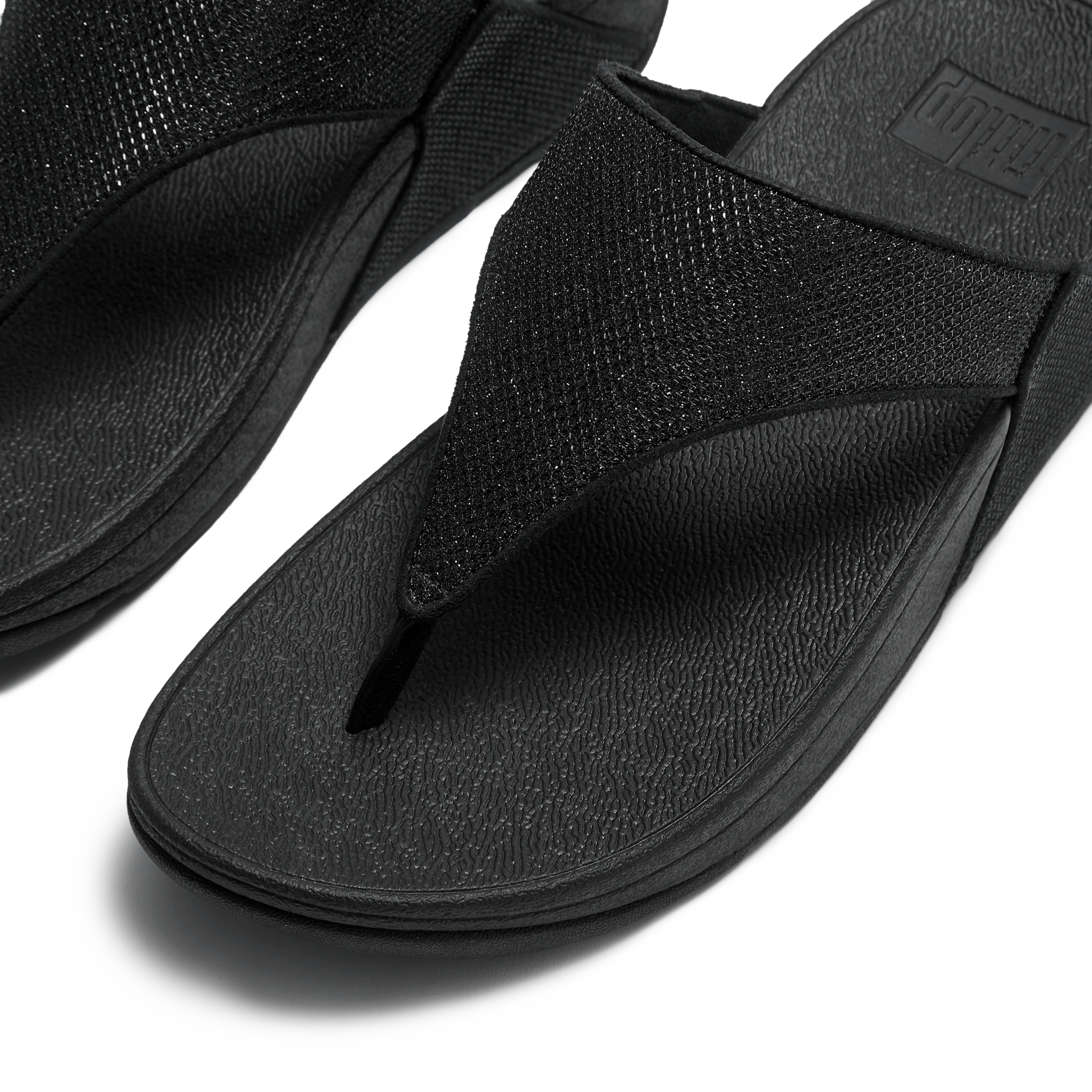 Fitflop Dianette »LULU SHIMMERGLITZ TOE-POST SANDALS«  Keilabsatz, Zehentrenner, Badeschuh, Sommerschuh mit Glitzerdetails