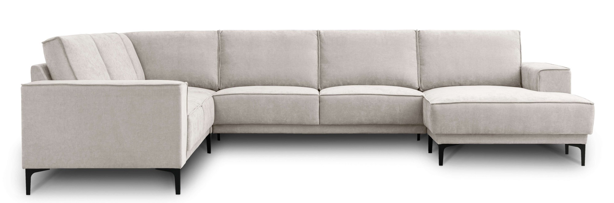 Places of Style Wohnlandschaft "XXL Sofa Oland, Struktur, Flachgewebe, Luxu günstig online kaufen