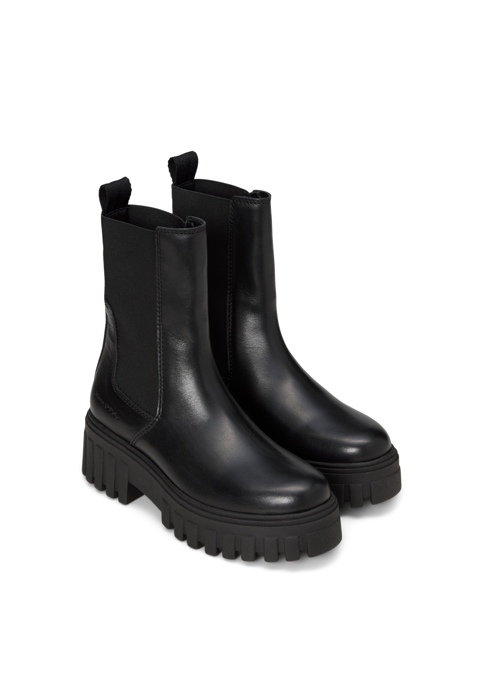 Marc O'Polo Chelseaboots »Model Vala 5«  Plateaustiefelette, Schlupfboots mit Anziehlasche