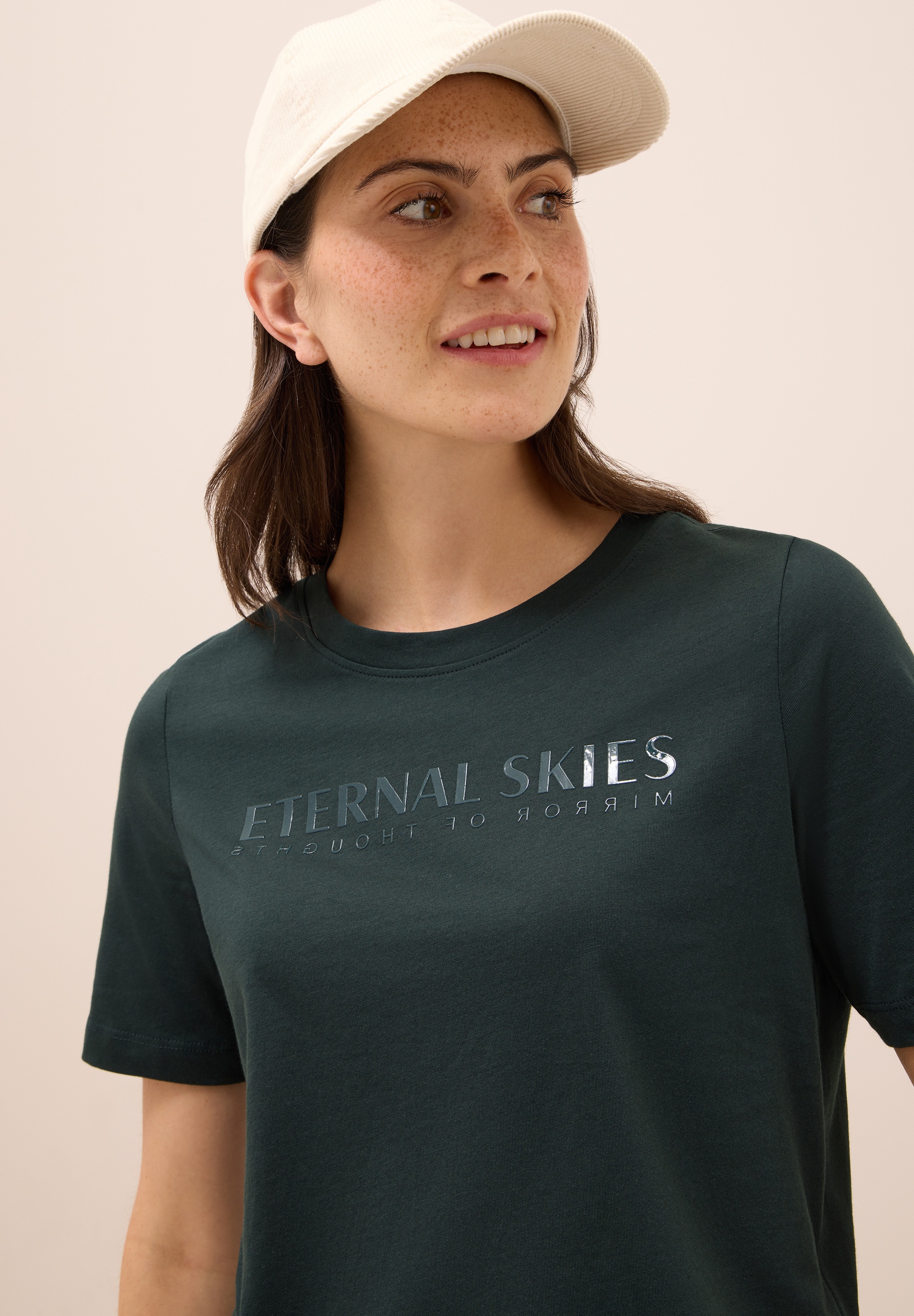 Thumbnail - Cecil T-Shirt mit Wording Artwork