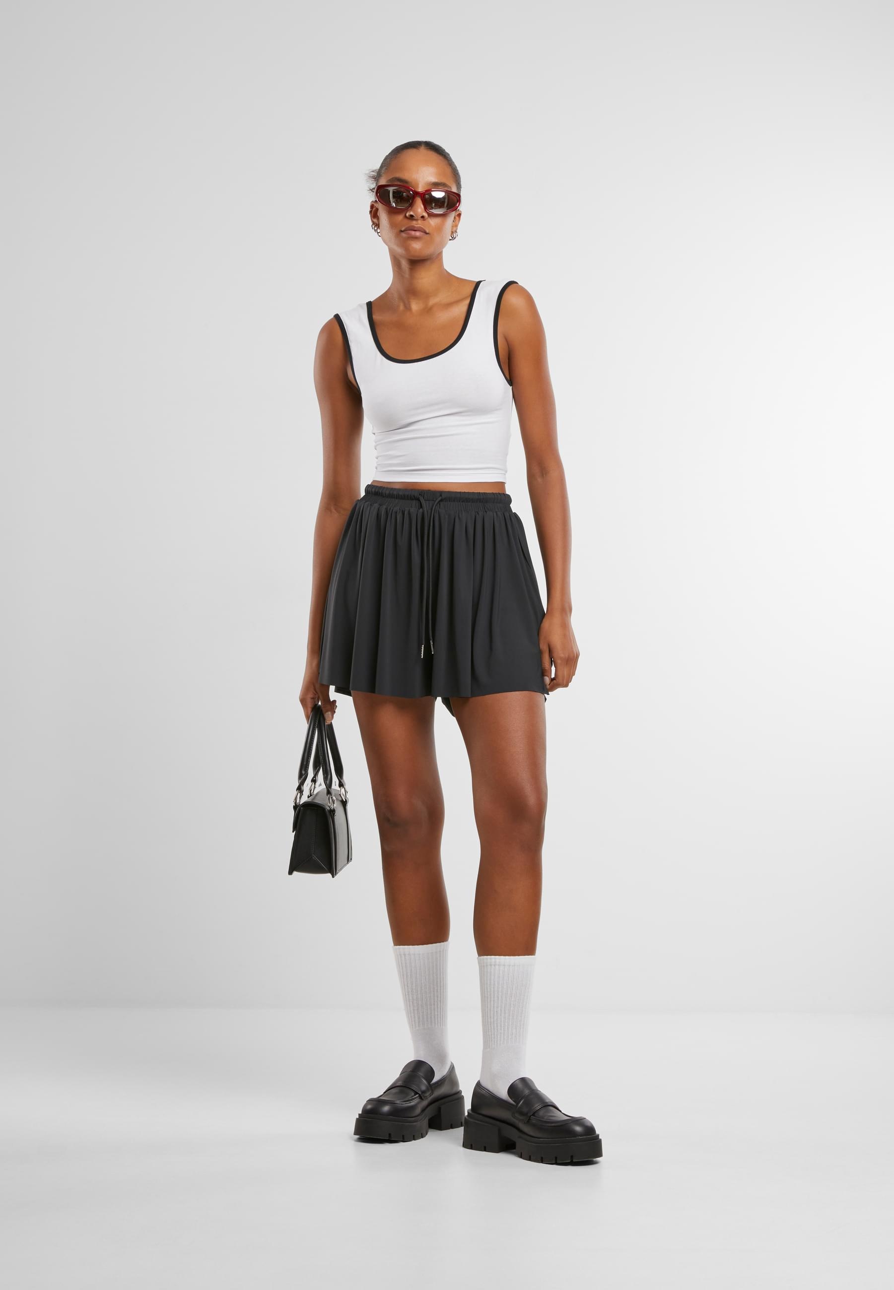 URBAN CLASSICS Shorts »Urban Classics Ladies Jersey Skort«, (1 tlg.)
