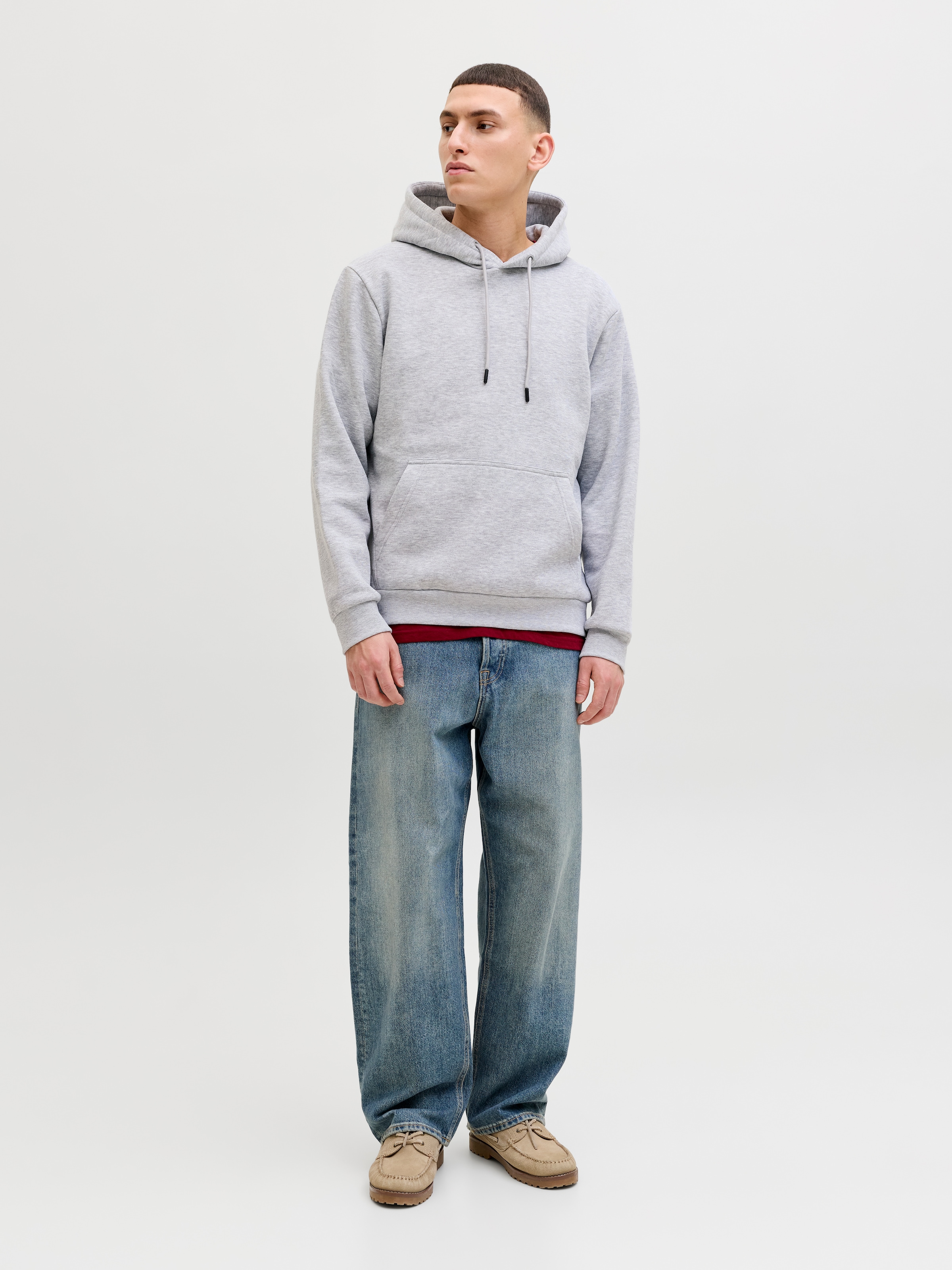 Jack & Jones Kapuzensweatshirt »JJEBRADLEY SWEAT HOOD 2PK MP«, 2 Materialmix, relaxed fit
