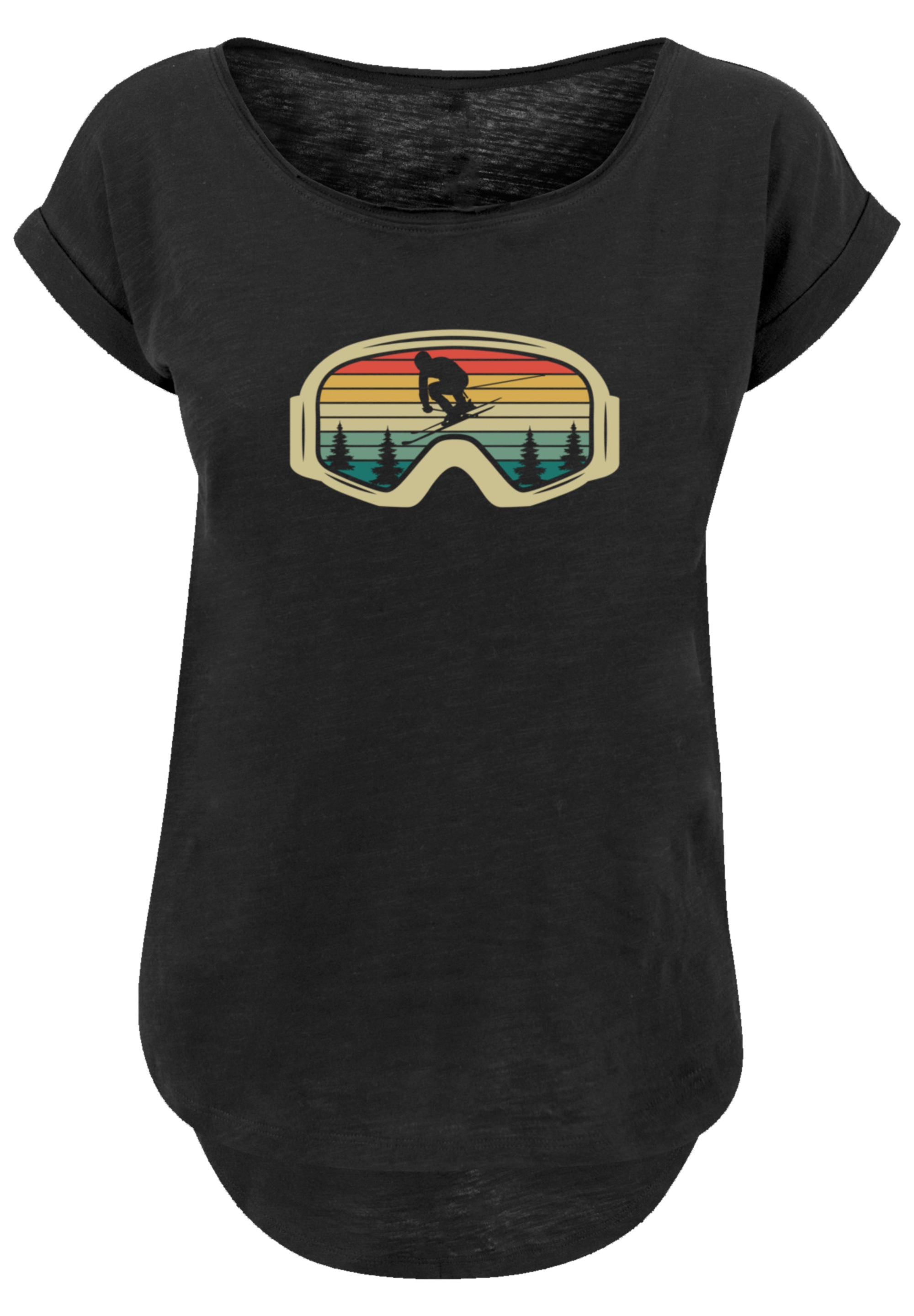 F4NT4STIC T-Shirt »Retro Skibrille Wintersport«, Premium Qualität