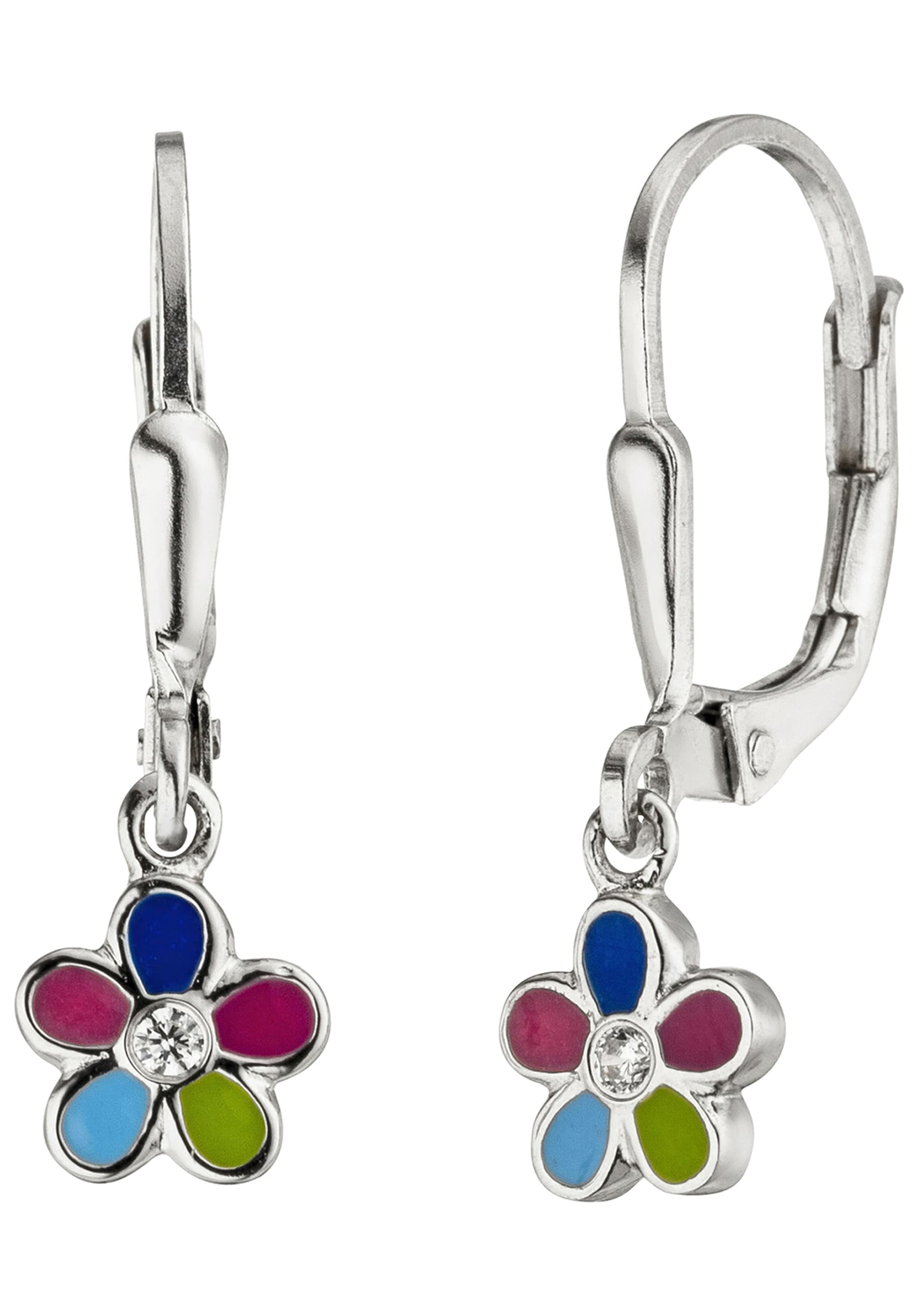 JOBO Paar Ohrhänger »Blume«, mit BAUR 925 Silber online kaufen Zirkonia 2 