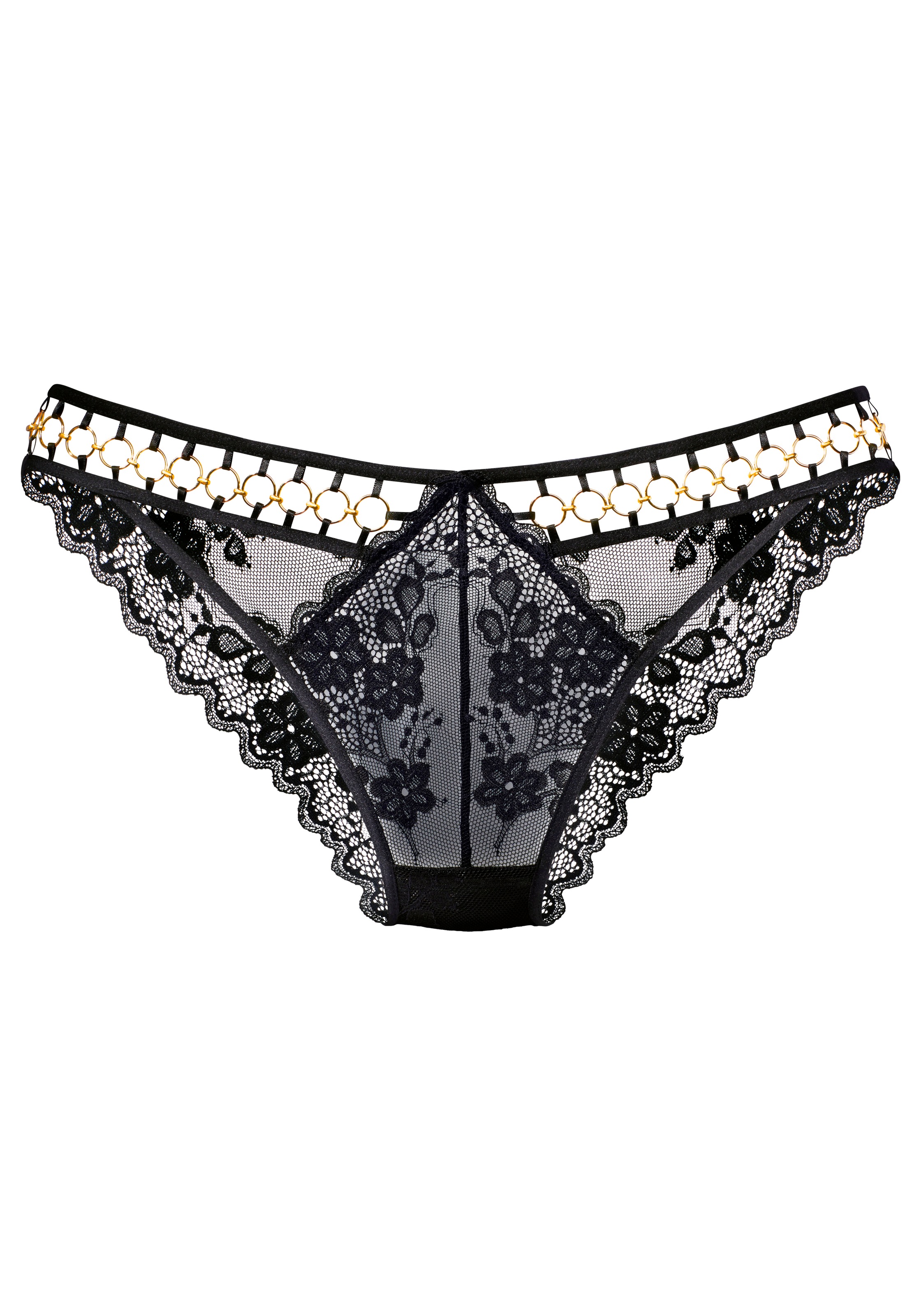 LASCANA Tanga mit Cut-Outs und dekorativen Ringen, sexy Dessous, Reizwäsche
