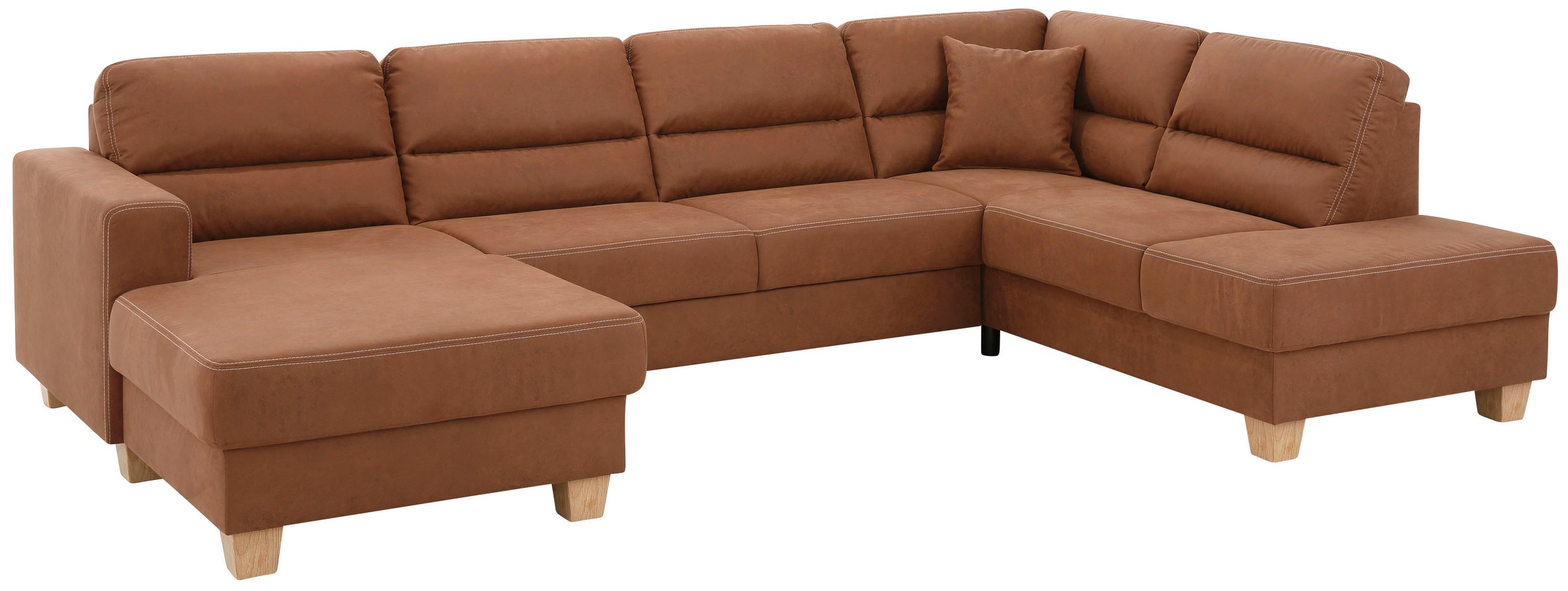 Home affaire Wohnlandschaft "Navan, komfortabel mit viel Platz, U-Form", wa günstig online kaufen