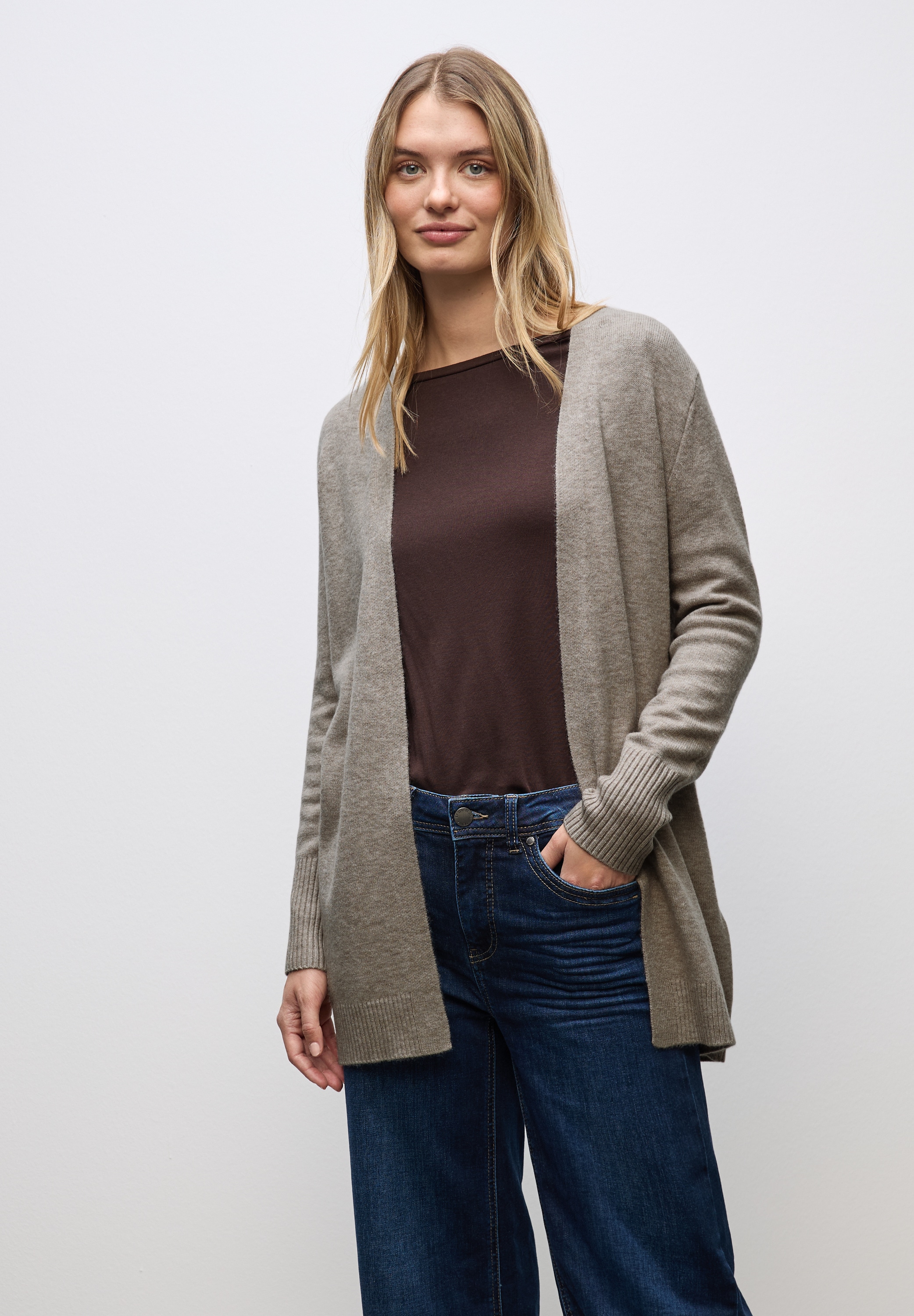 STREET ONE Strickjacke aus softem Materialmix günstig online kaufen